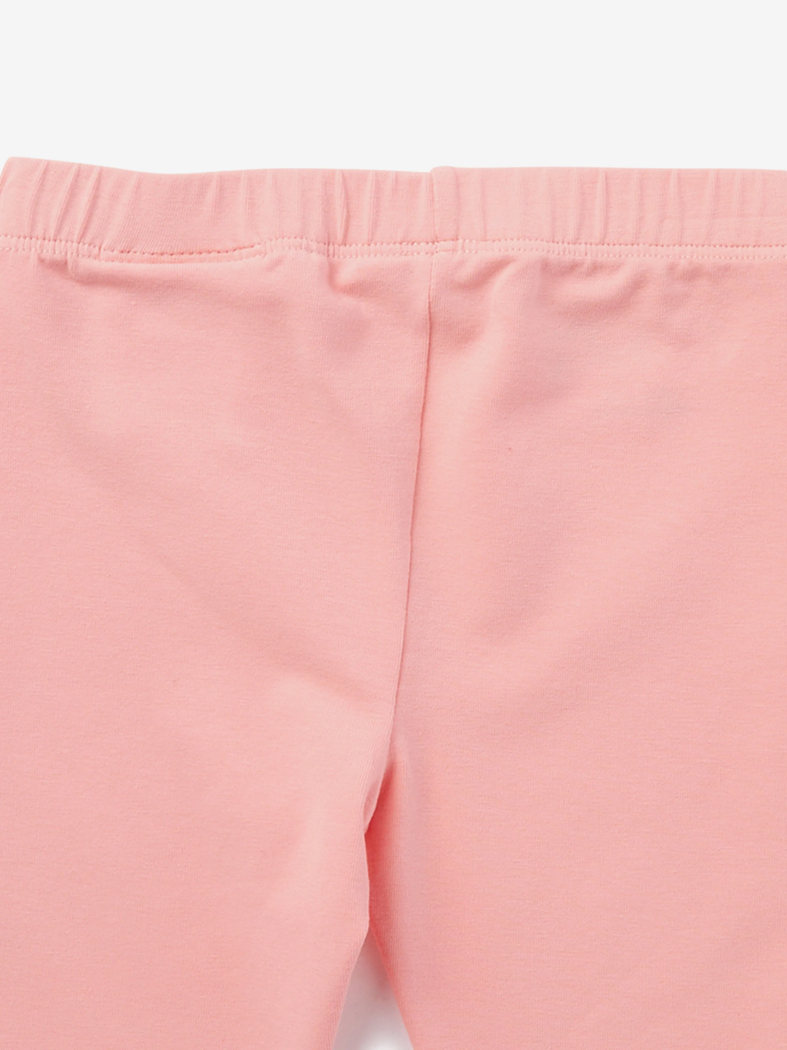 Rosa Baby-Mädchen-Stampfenfreie Leggings
