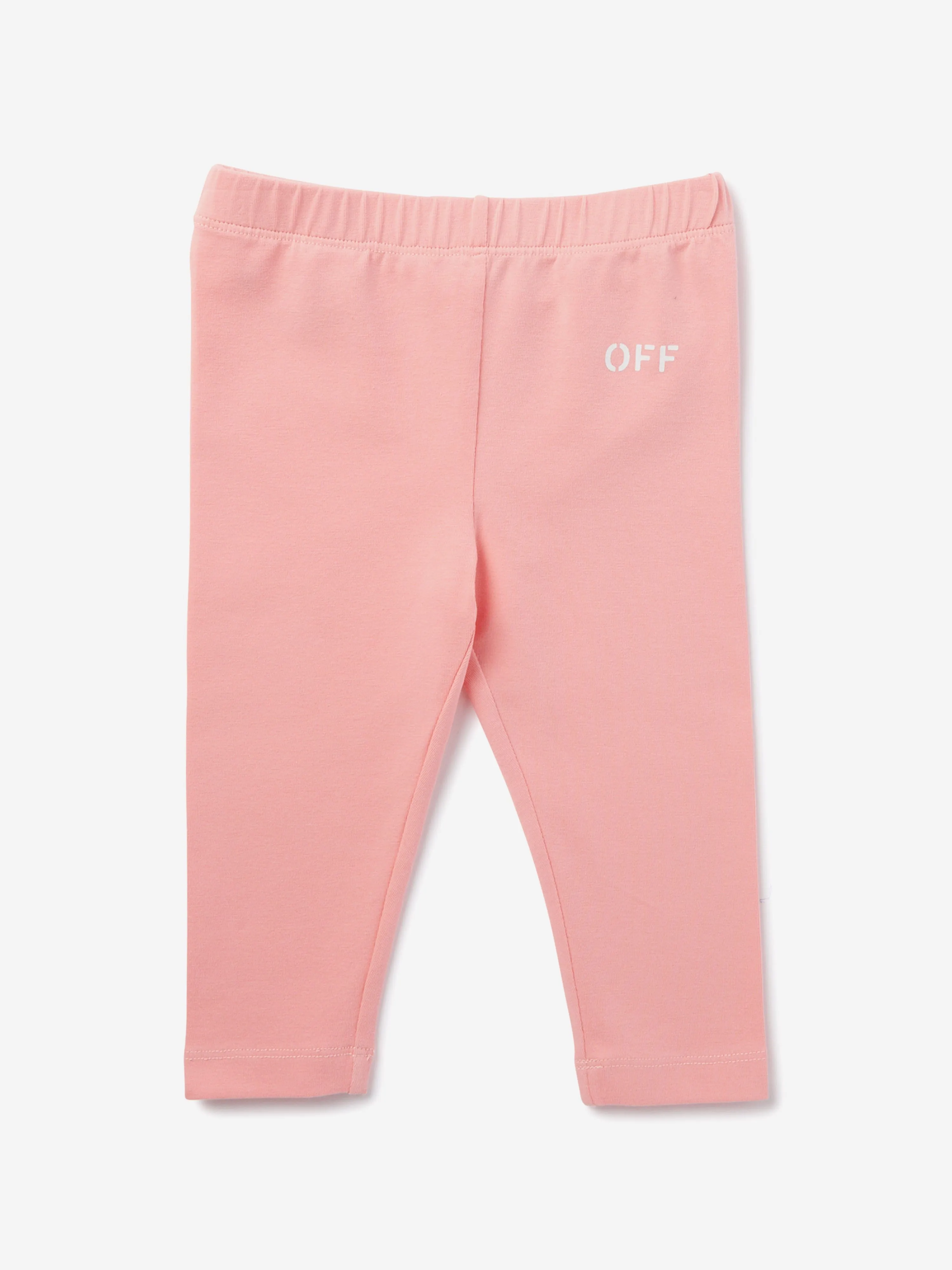 Rosa Baby-Mädchen-Stampfenfreie Leggings