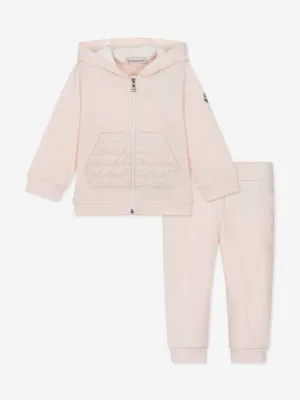 Rosa Baby-Mädchen Tracksuit mit Tasche