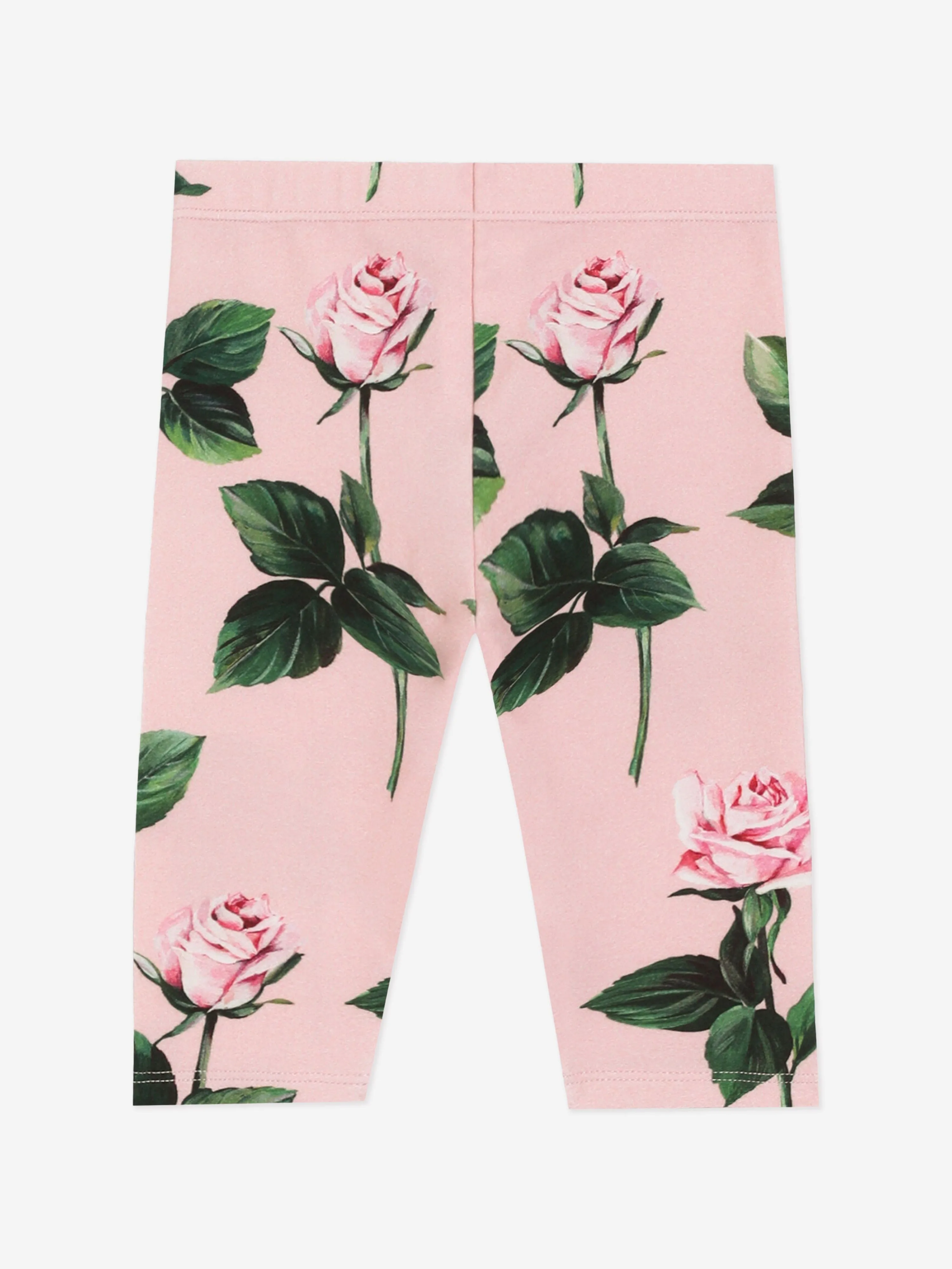 Rosa Leggings mit Rosenprint für Babygirls