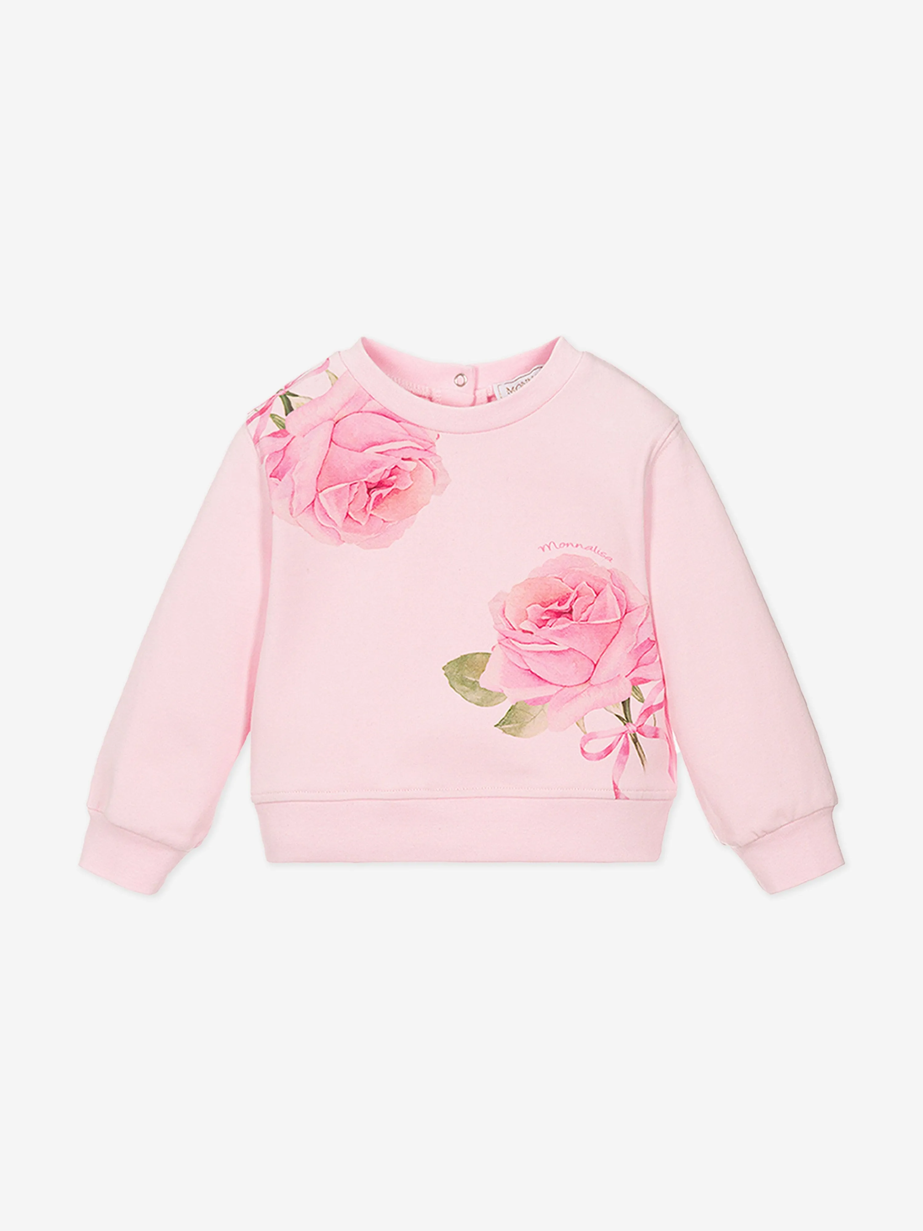 Baby Girls Rosenprint Jogginganzug in Rosa
