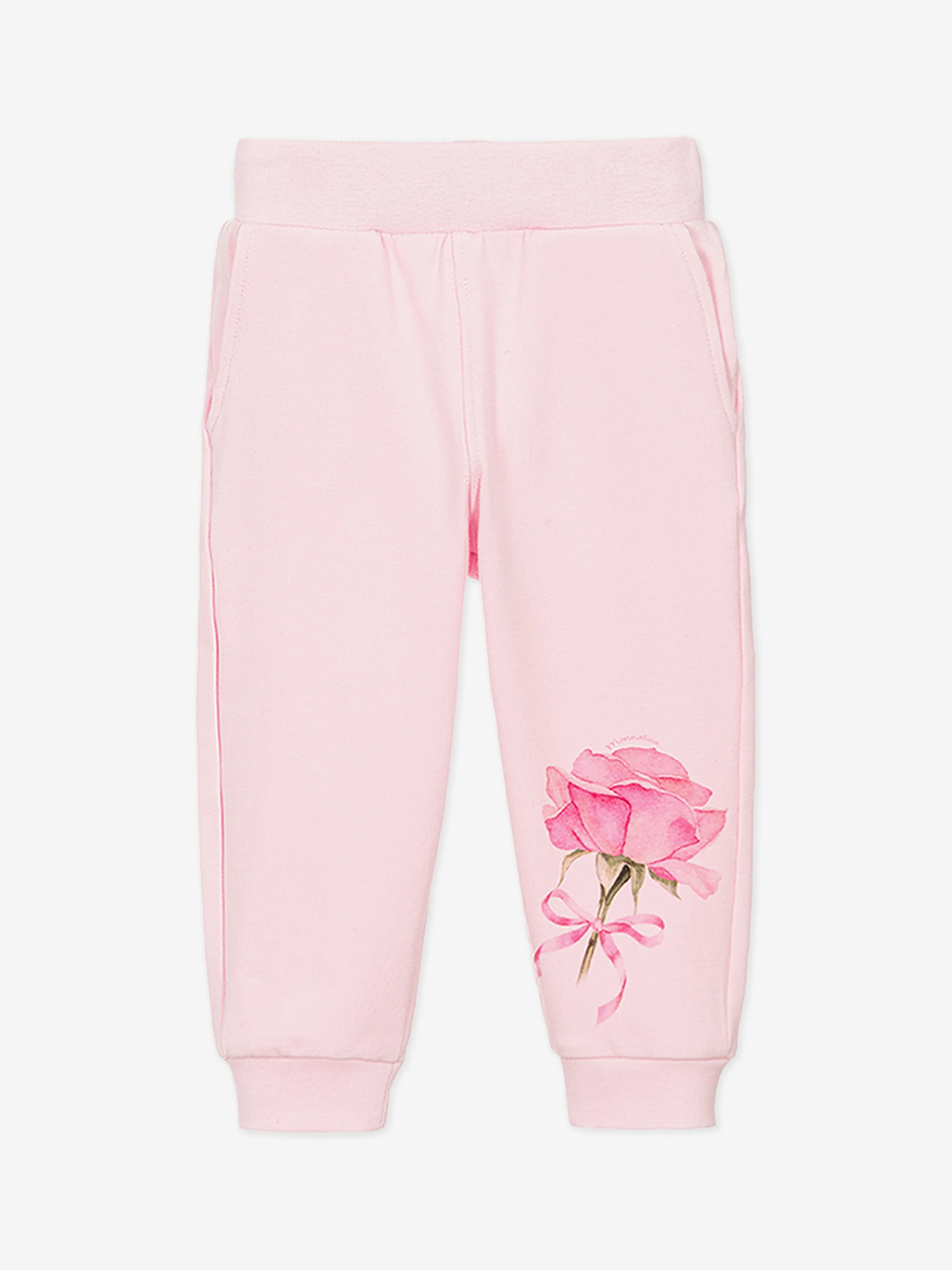 Baby Girls Rosenprint Jogginganzug in Rosa