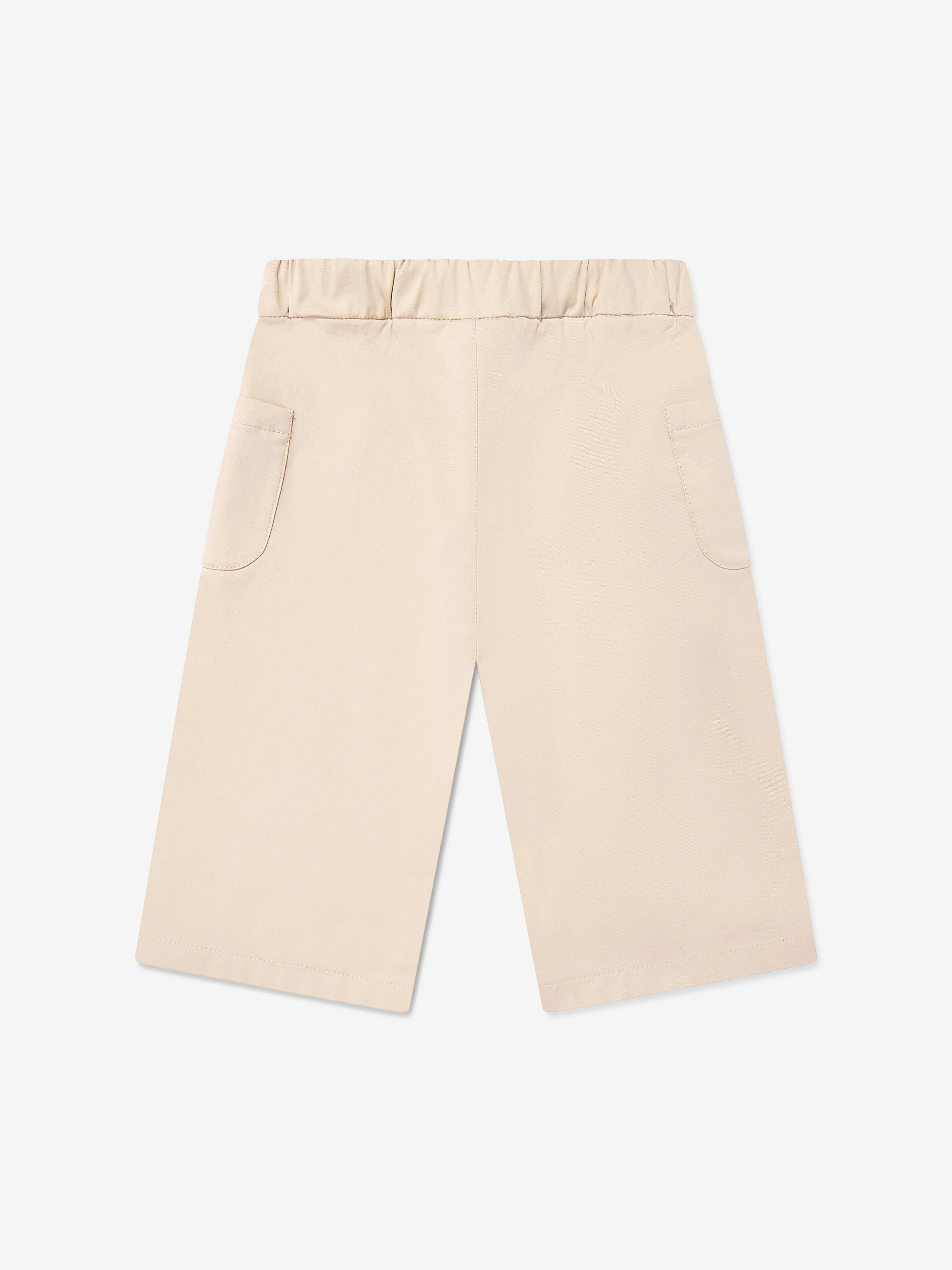 Baby-Mädchen Stretch-Gabardine-Hose in Beige