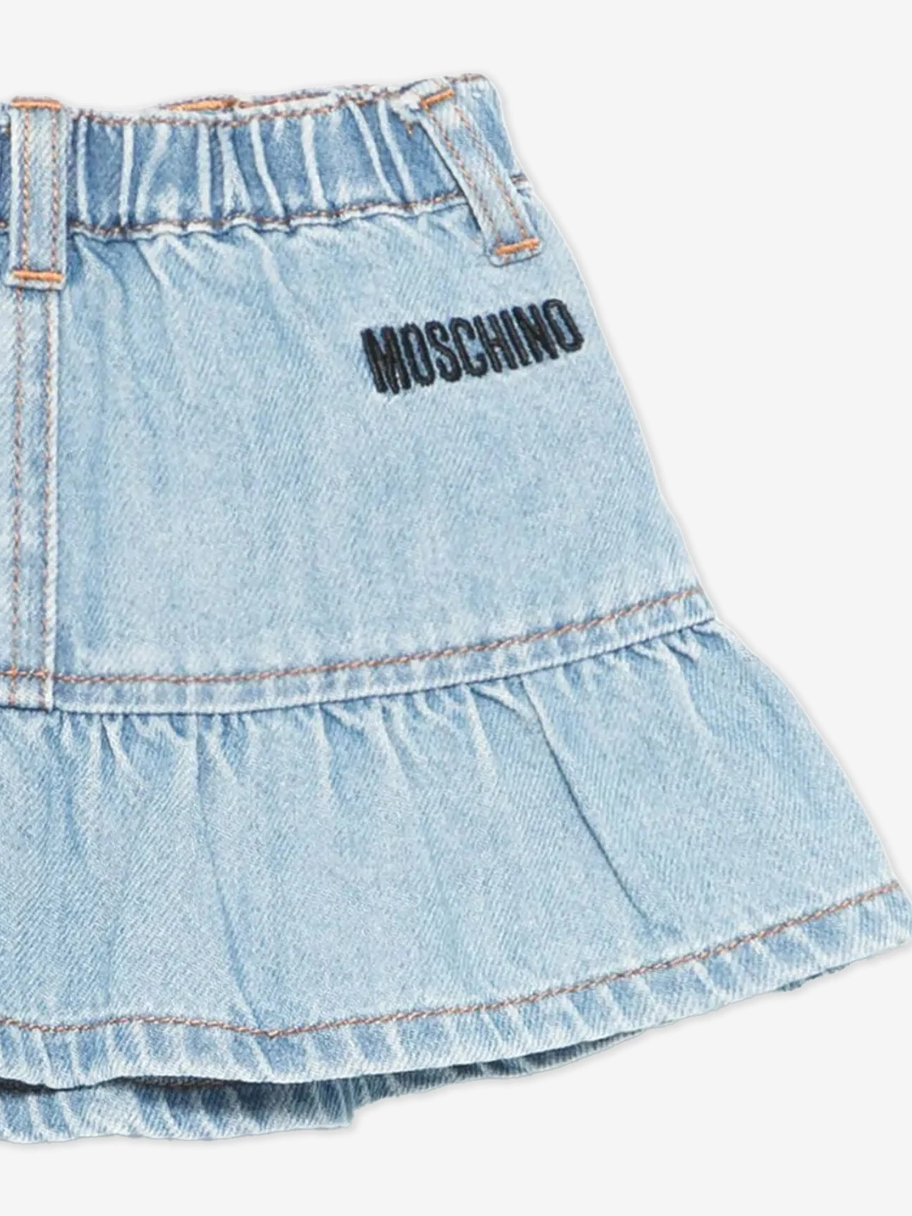 Baby Mädchen Teddybär Denim Rock in Blau