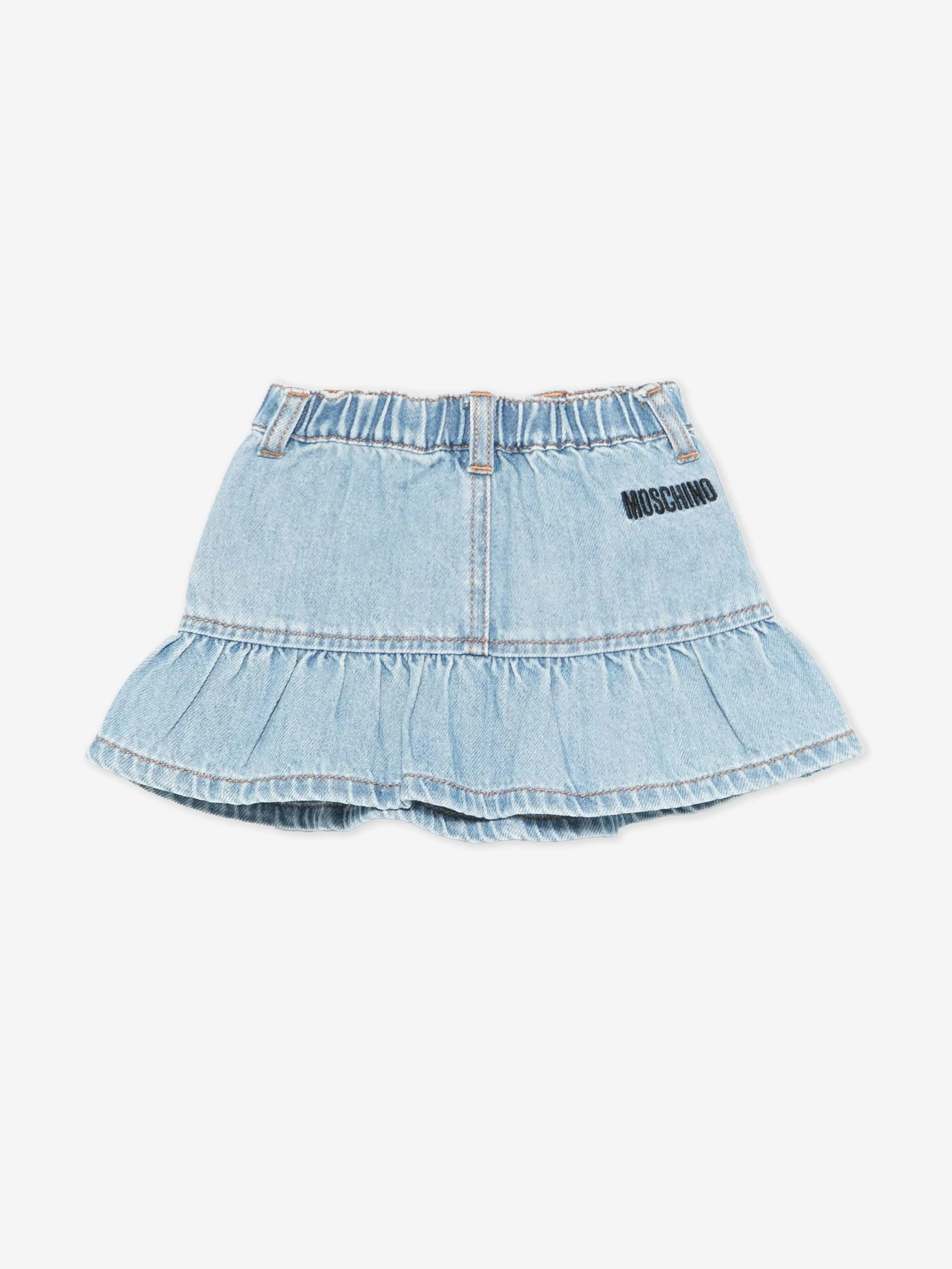 Baby Mädchen Teddybär Denim Rock in Blau