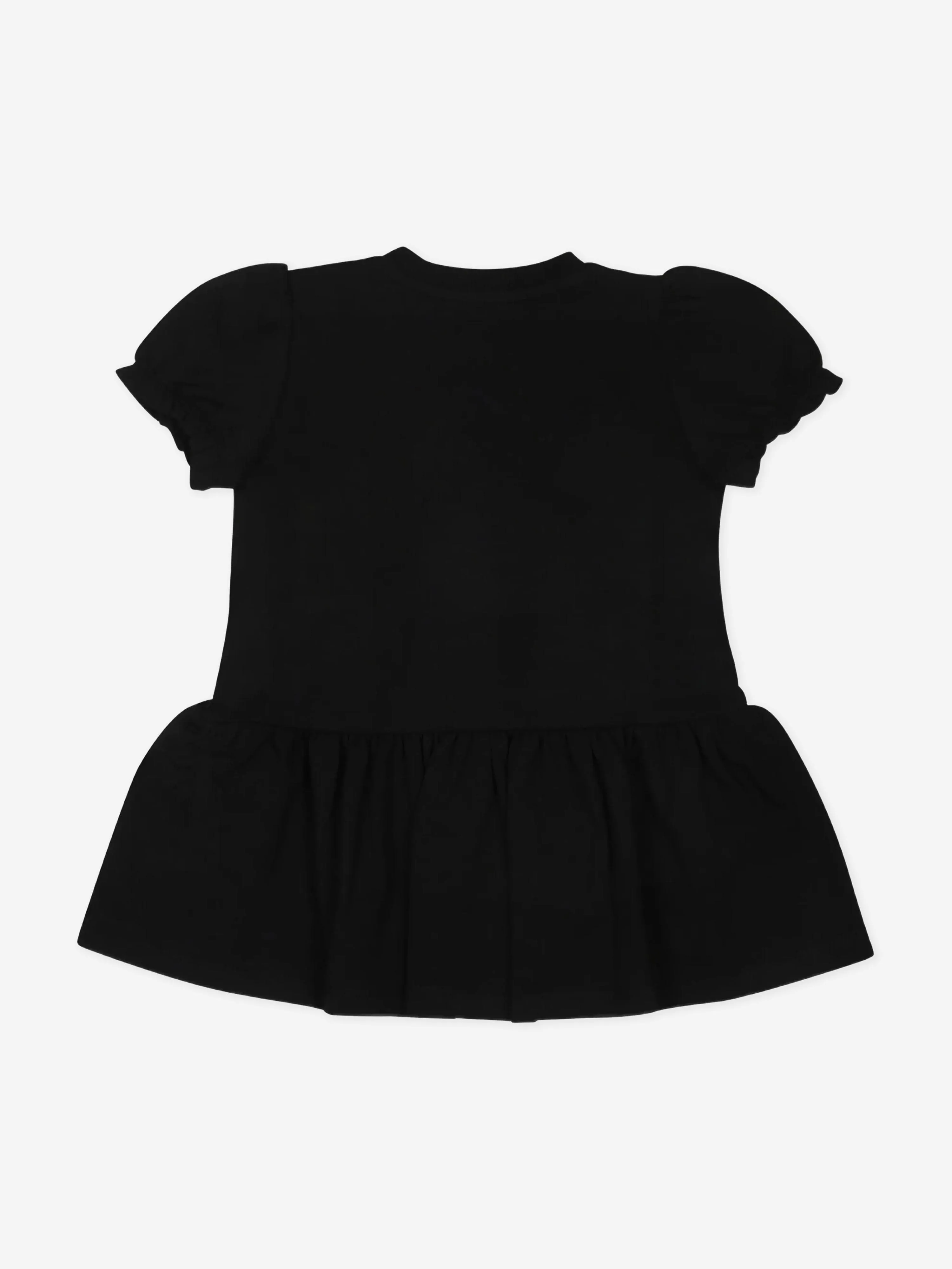 Teddybär-Kleid für Baby-Mädchen in Schwarz