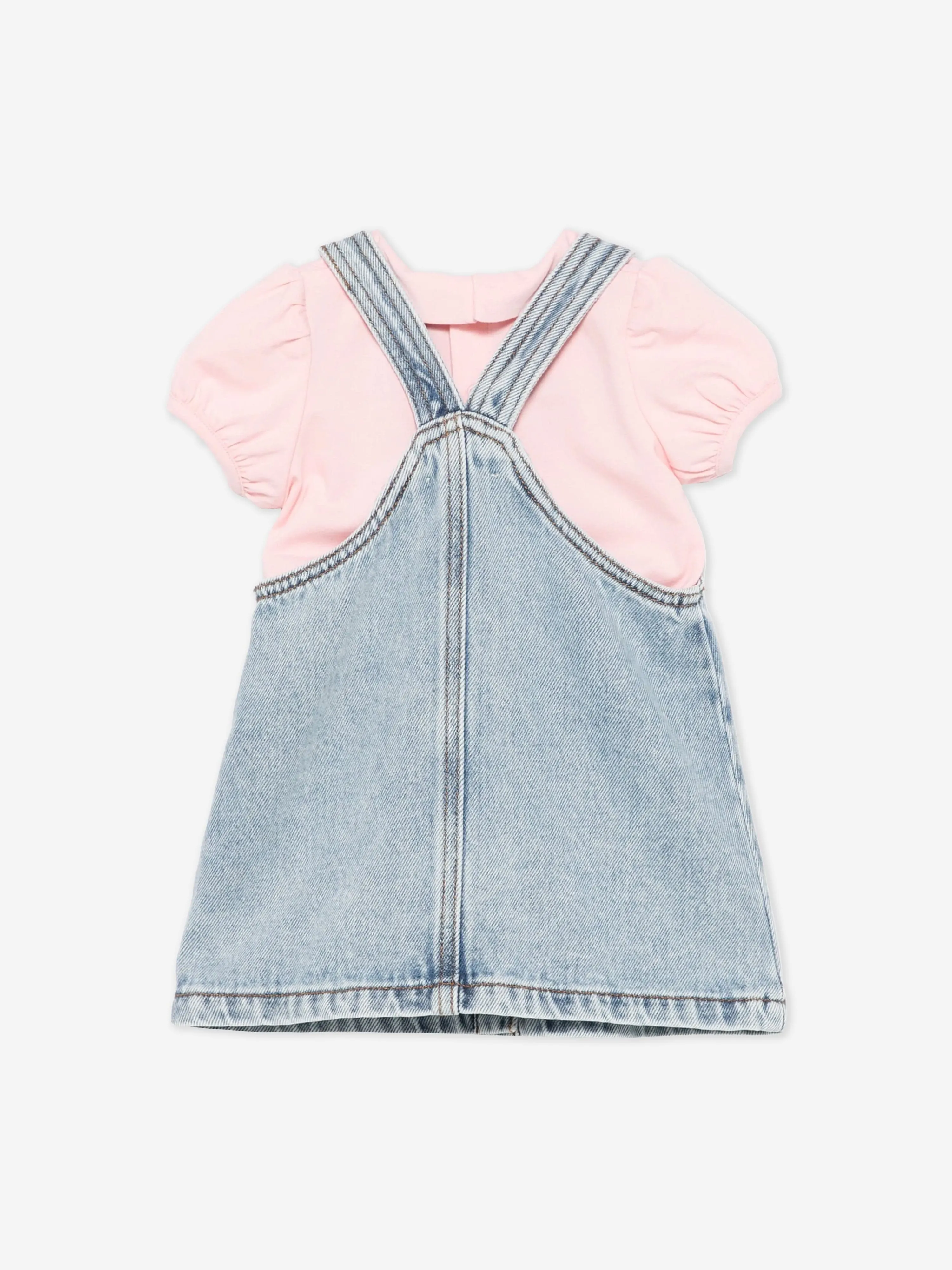 Rosa Teddybär-Kleid-Set für Babygirls