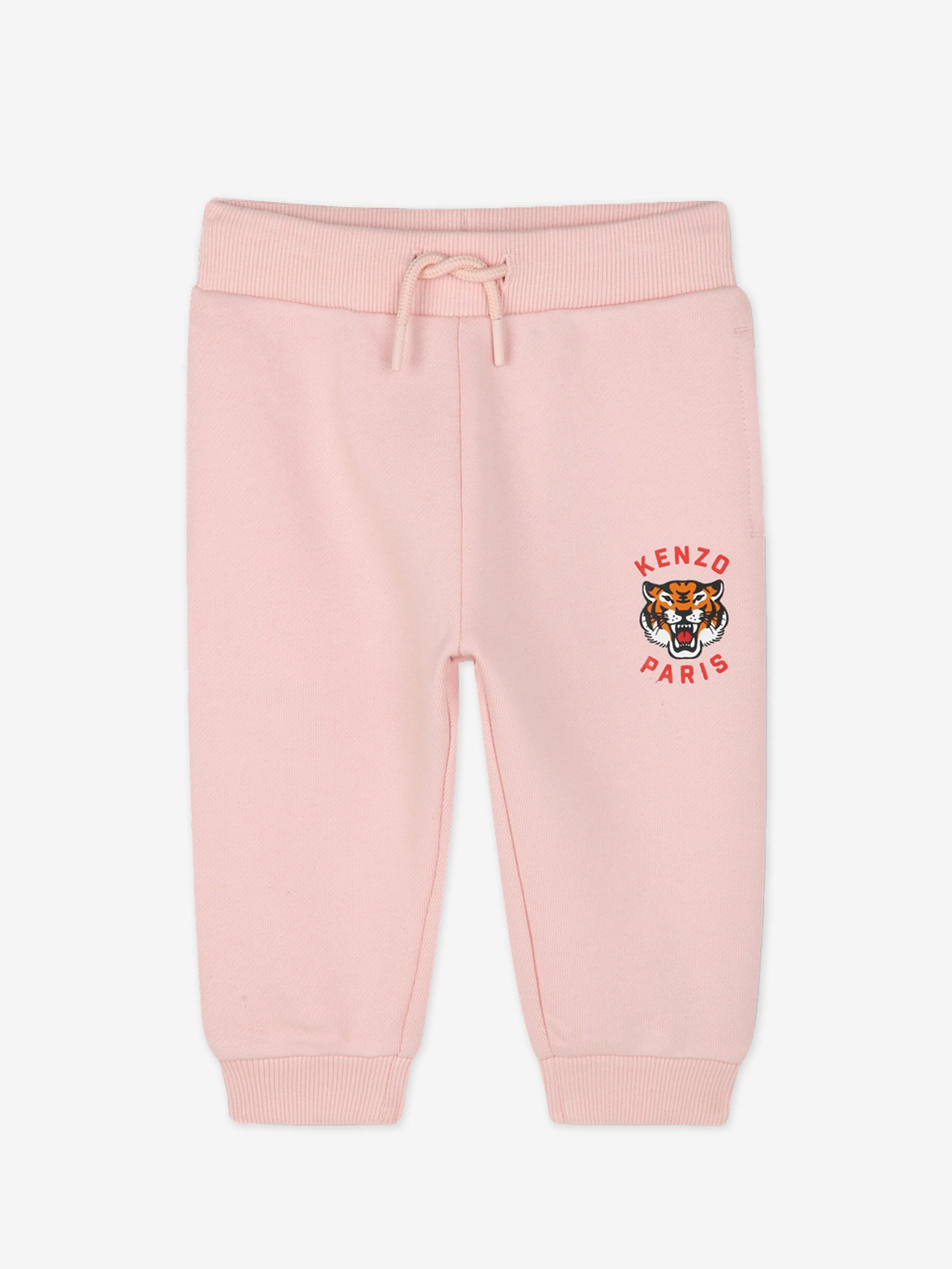 Baby Girls Tiger Logo Tracksuit in Rosa