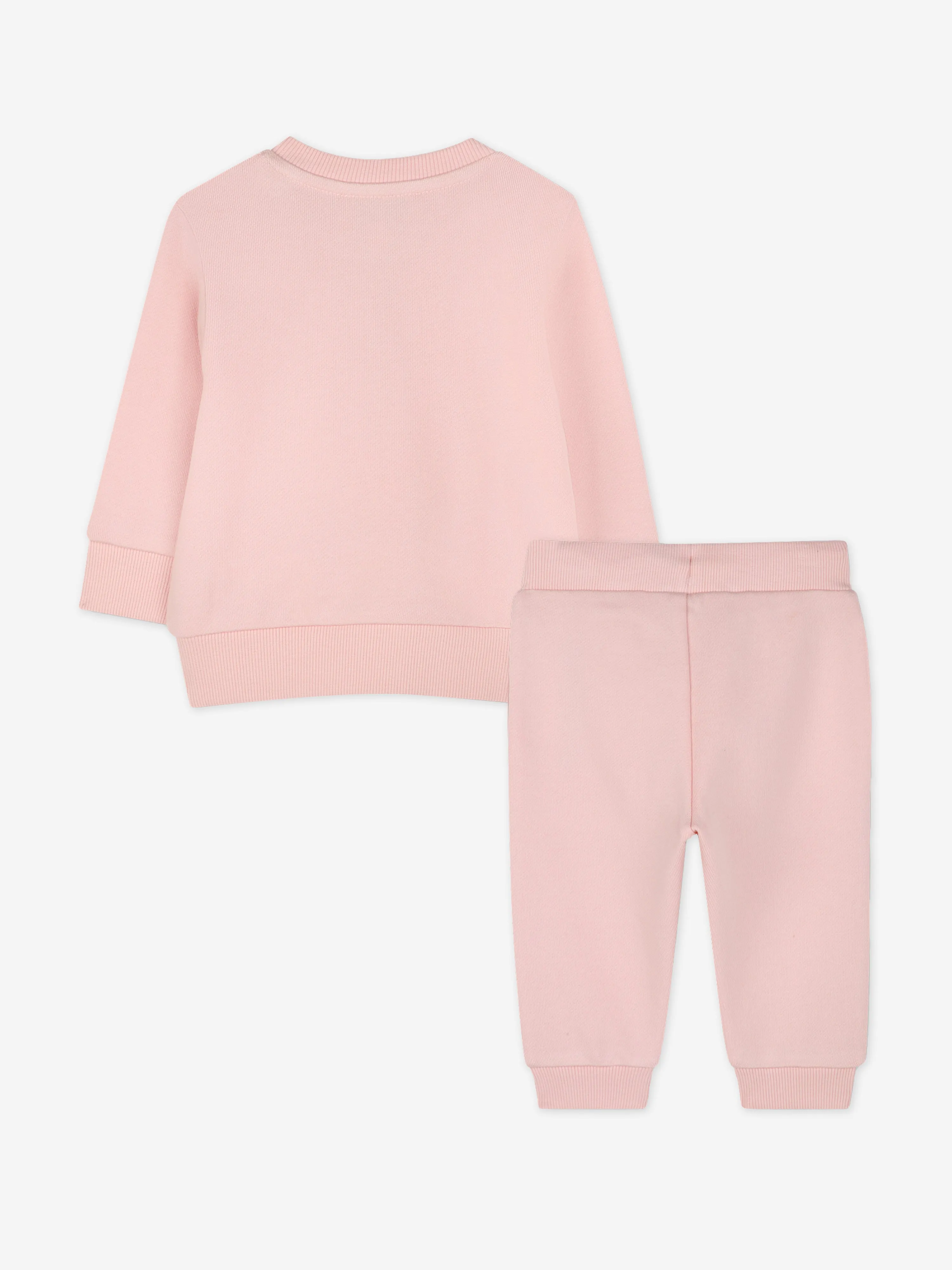 Baby Girls Tiger Logo Tracksuit in Rosa