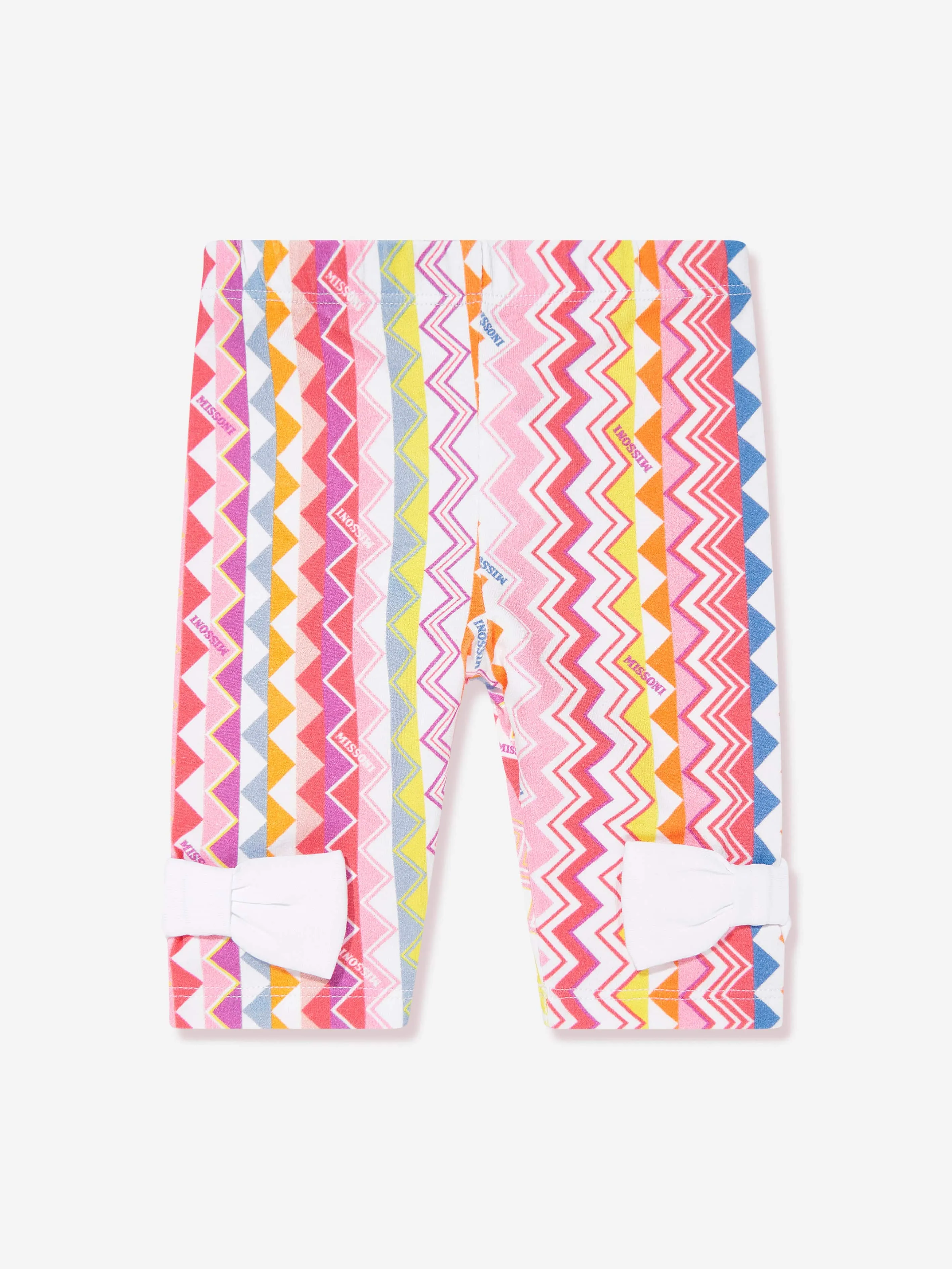 Baby-Mädchen Zickzack-Leggings in Mehrfarben