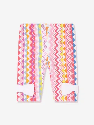 Baby-Mädchen Zickzack-Leggings in Mehrfarben
