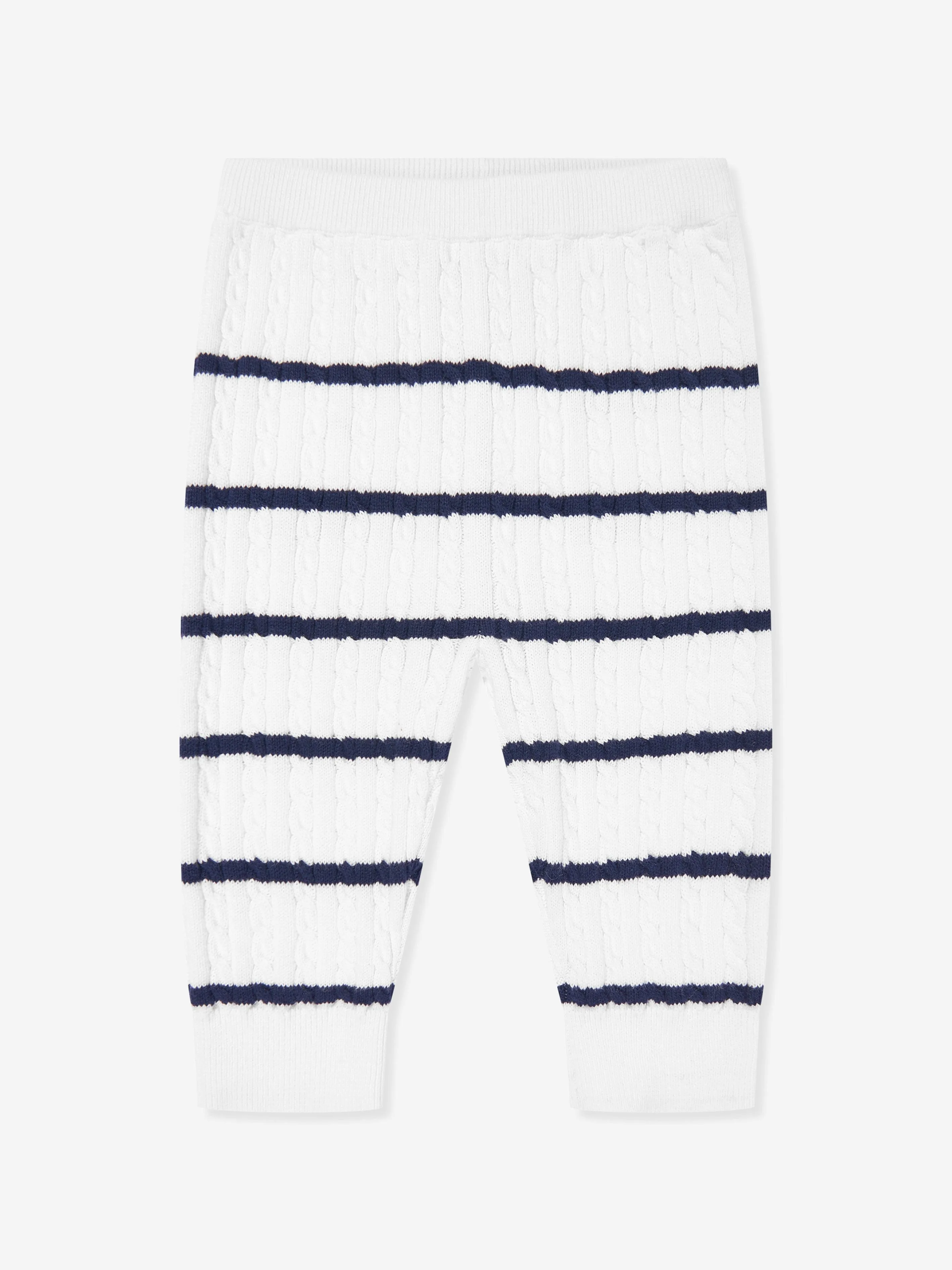 Baby gestreifte Leggings-Set in Marineblau
