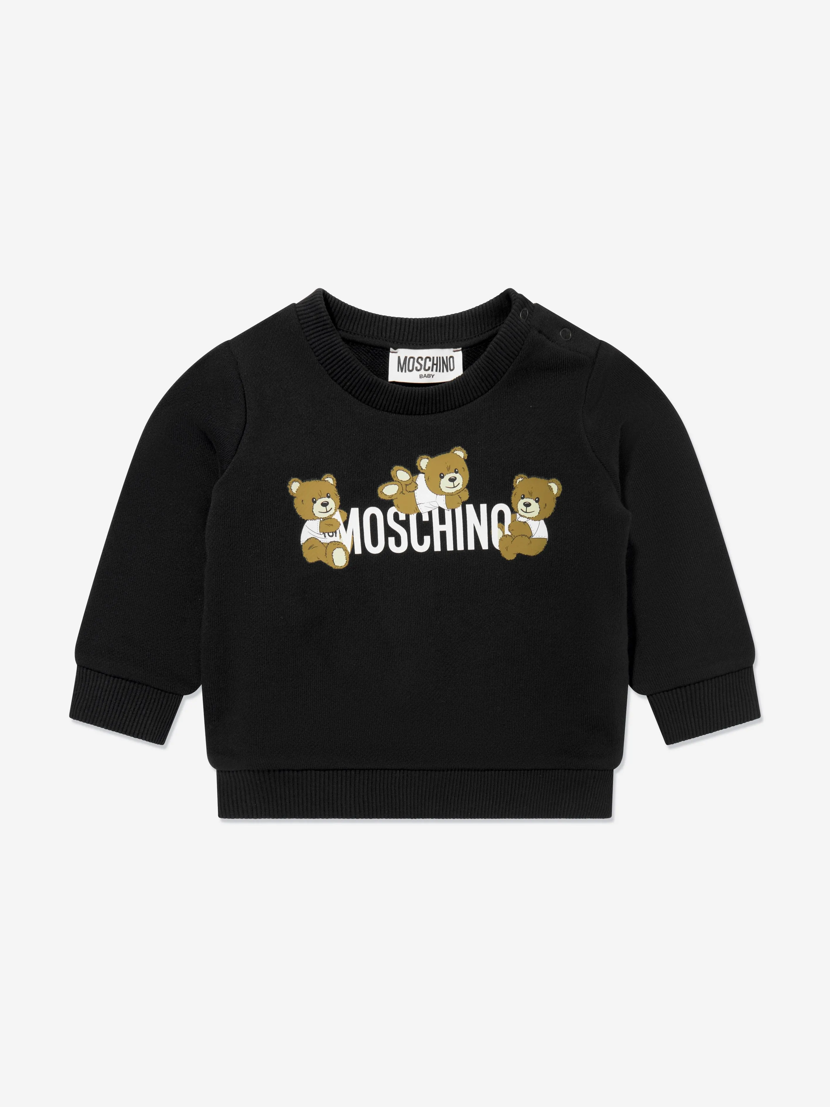 Baby Teddy Bär Logo Sweatshirt in Schwarz