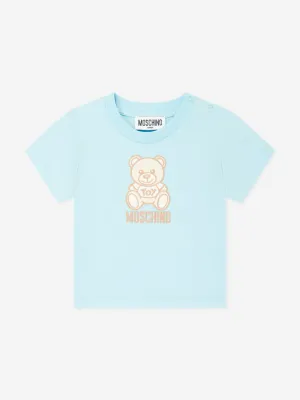 Baby Teddybär Logo T-Shirt in Blau