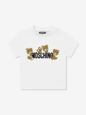 Baby Teddybär Logo T-Shirt in Weiß