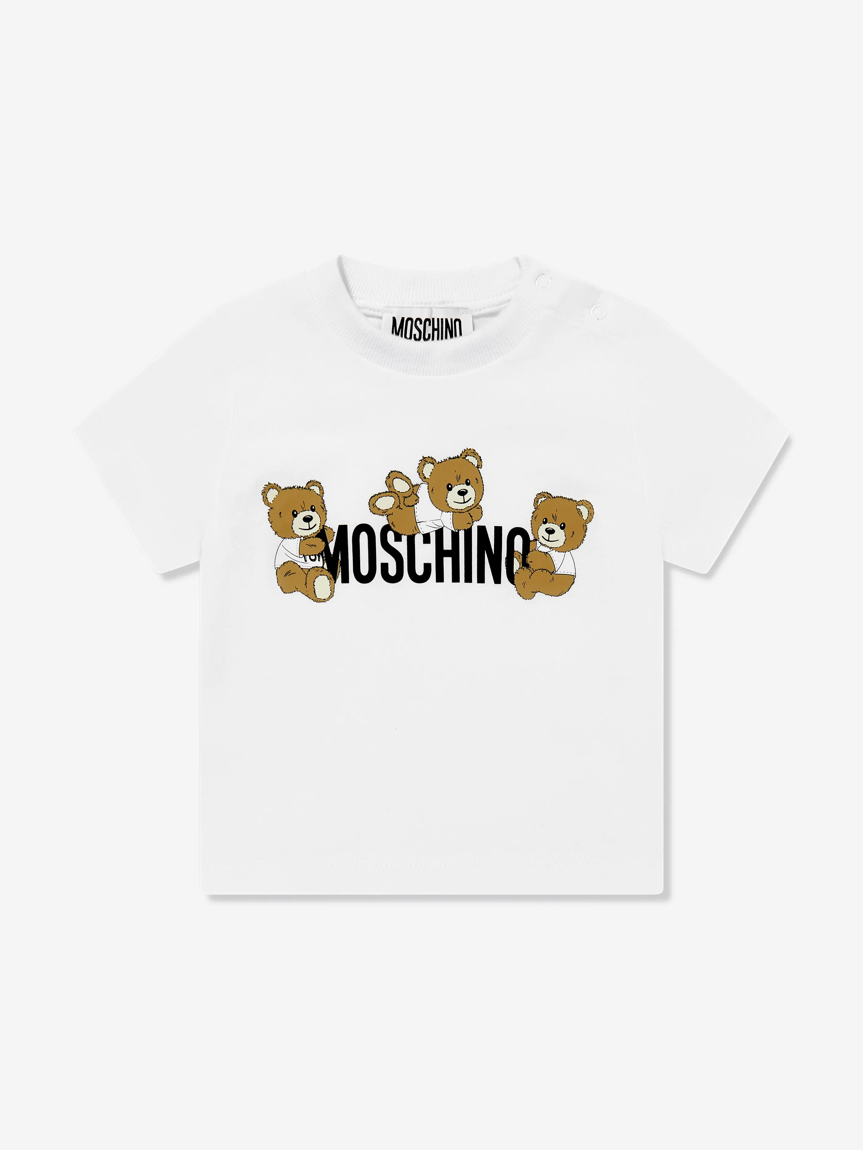 Baby Teddybär Logo T-Shirt in Weiß