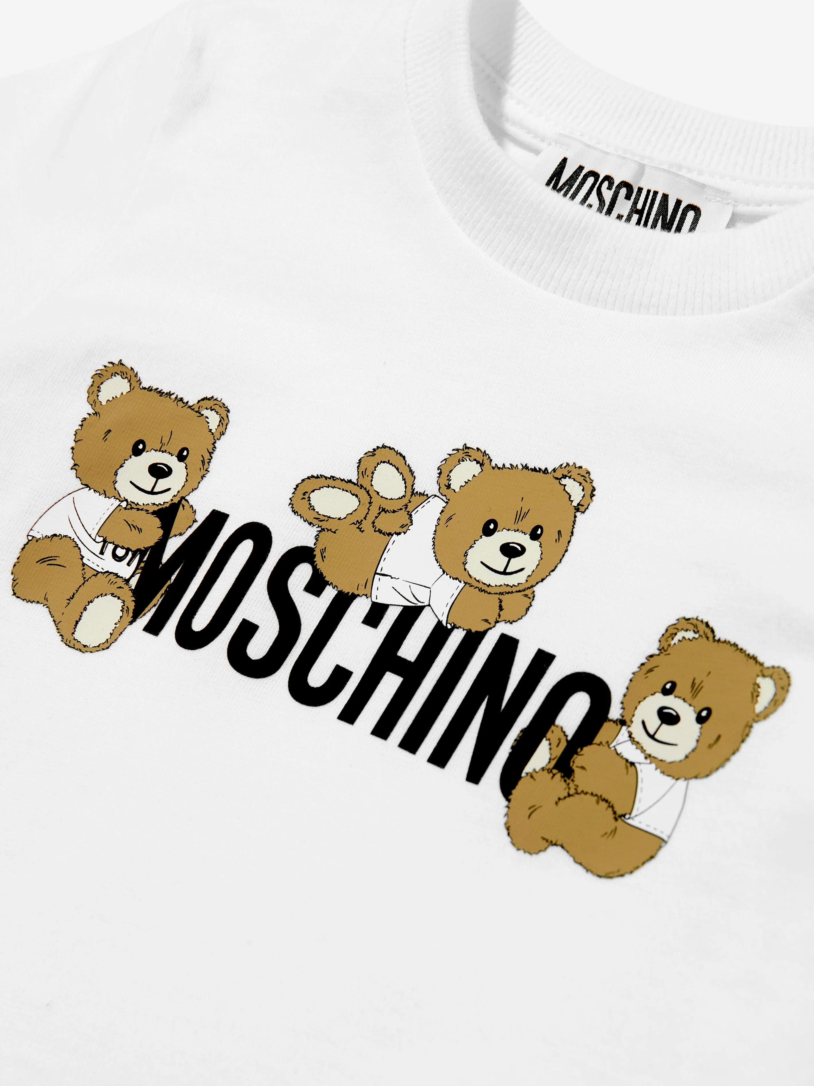 Baby Teddybär Logo T-Shirt in Weiß