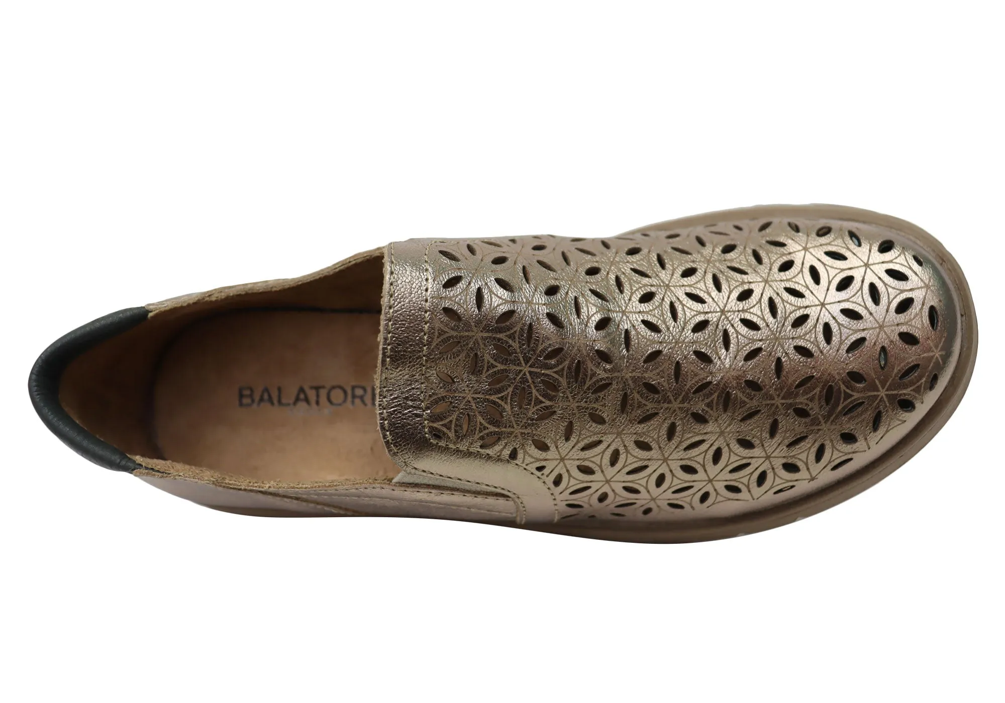 Balatore Mary Damen Bequeme Schlupf-Lederschuhe Hergestellt in Brasilien Balatore Schuhe