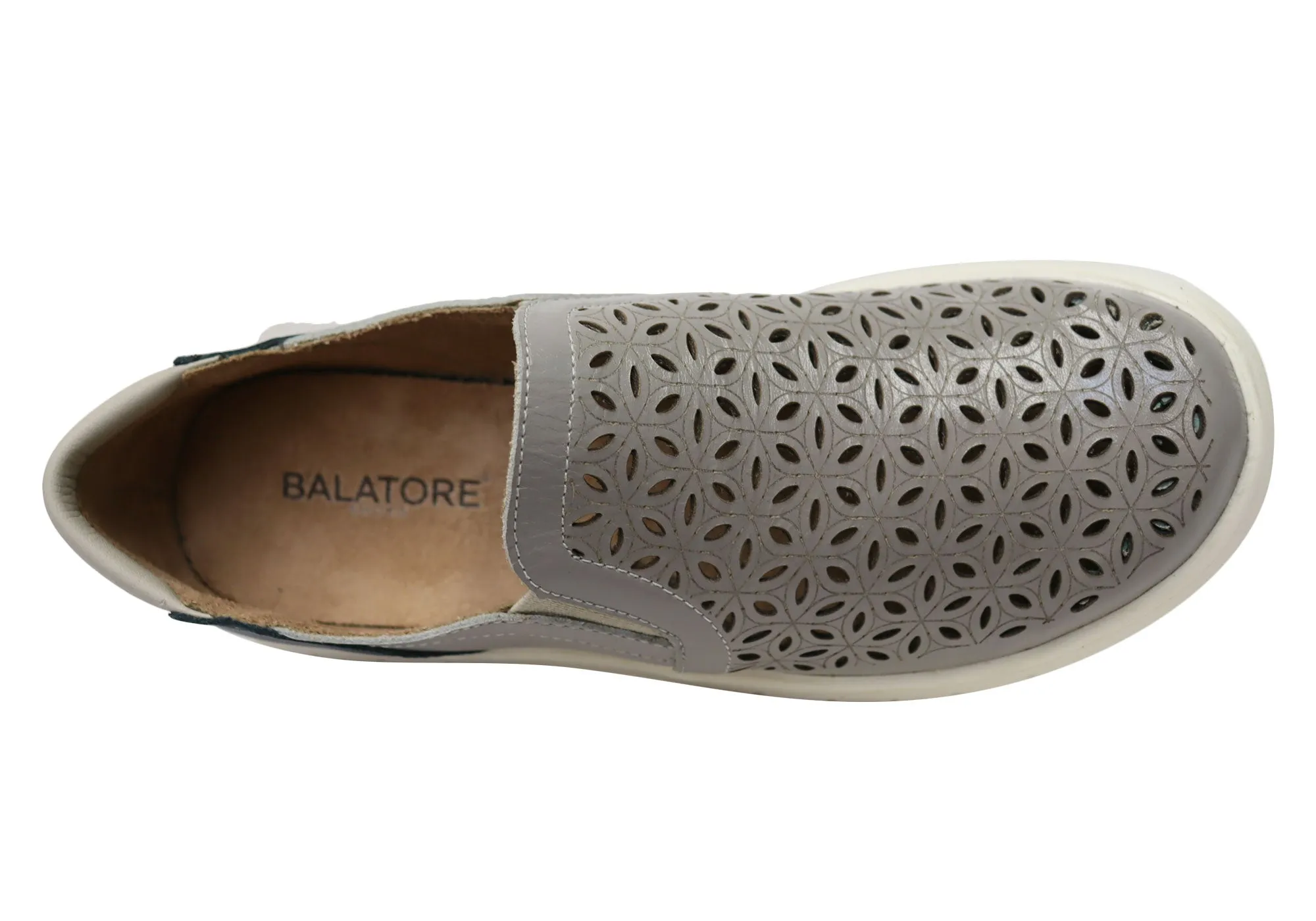 Balatore Mary Damen Bequeme Schlupf-Lederschuhe Hergestellt in Brasilien Balatore Schuhe