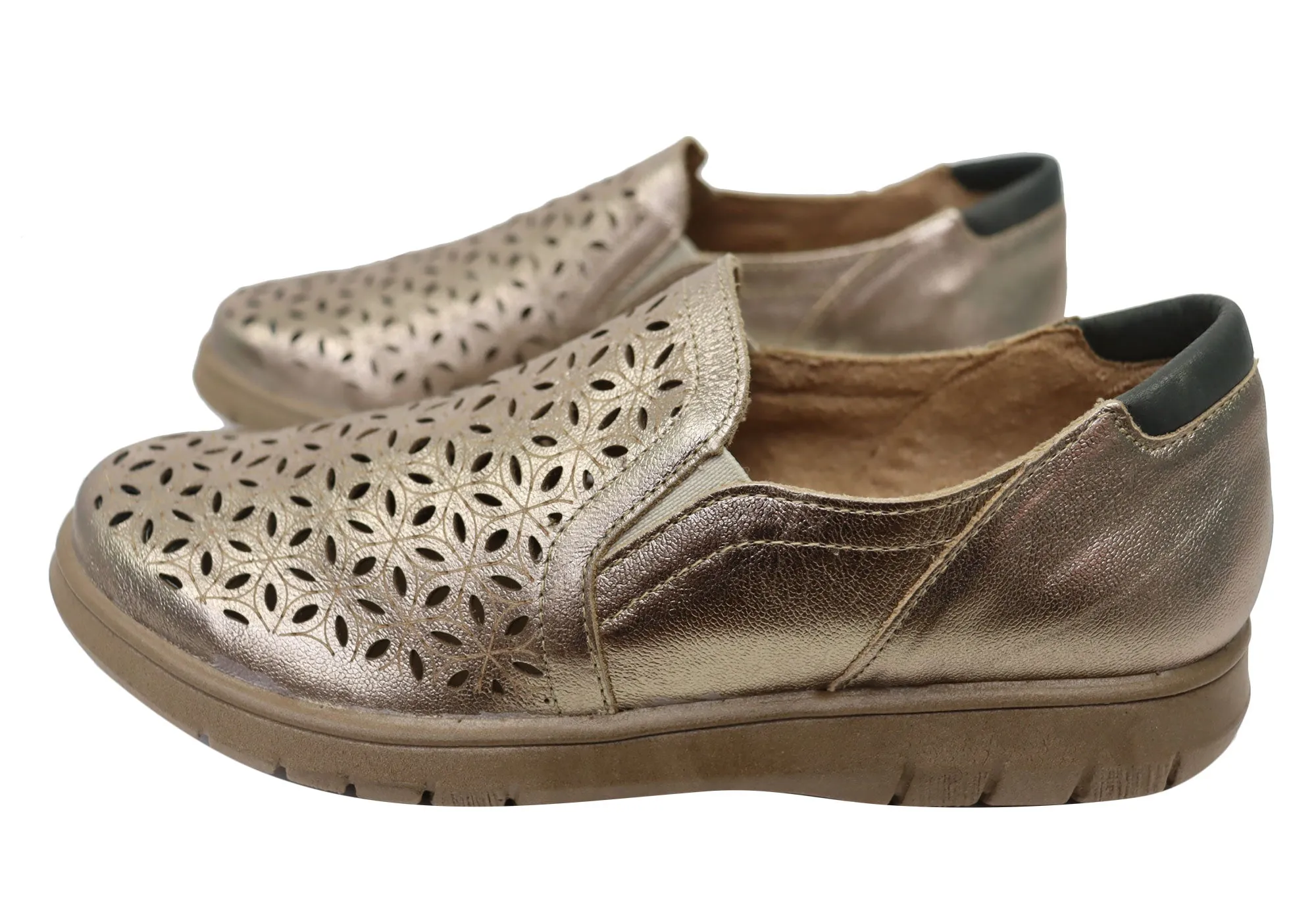 Balatore Mary Damen Bequeme Schlupf-Lederschuhe Hergestellt in Brasilien Balatore Schuhe