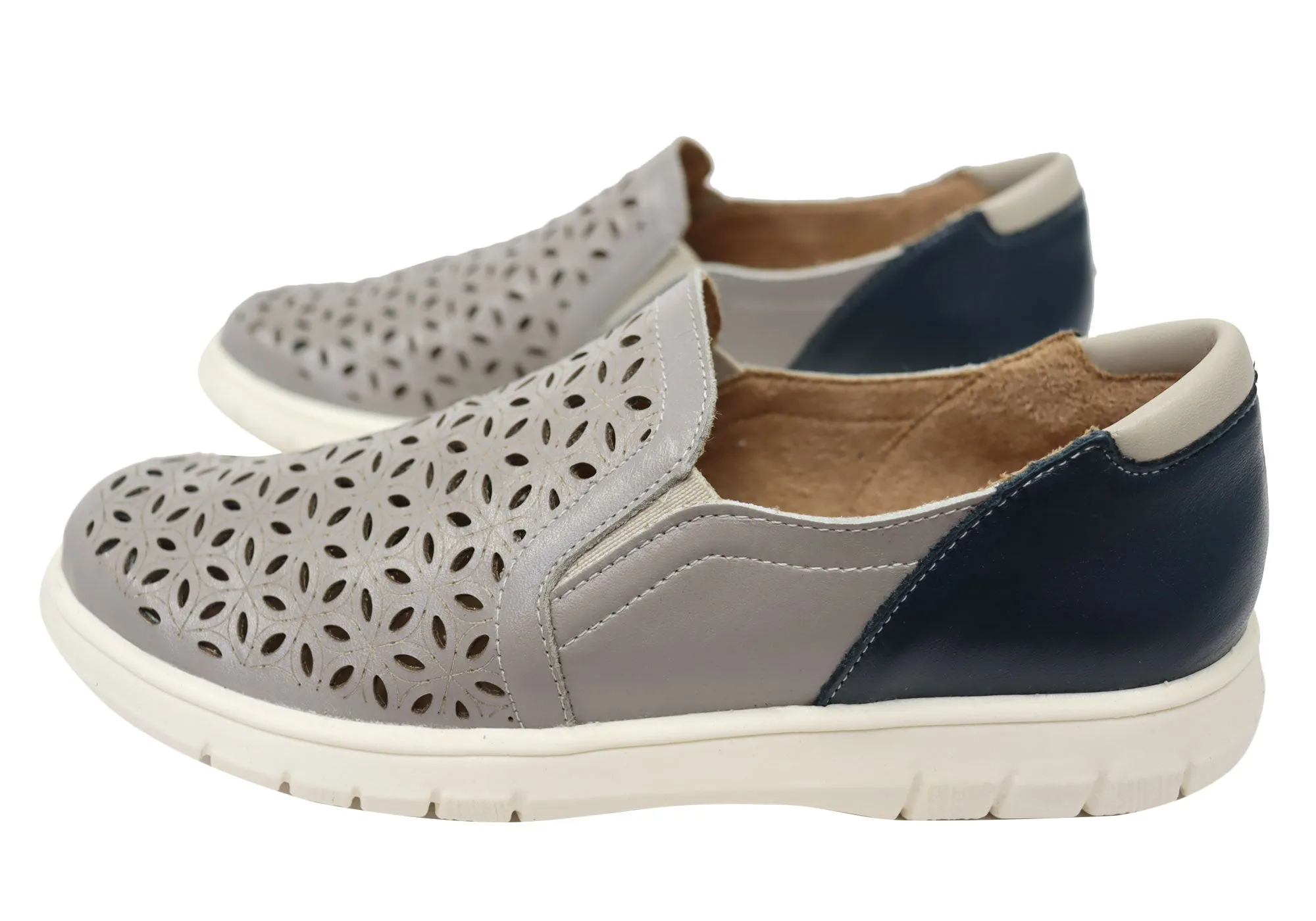 Balatore Mary Damen Bequeme Schlupf-Lederschuhe Hergestellt in Brasilien Balatore Schuhe