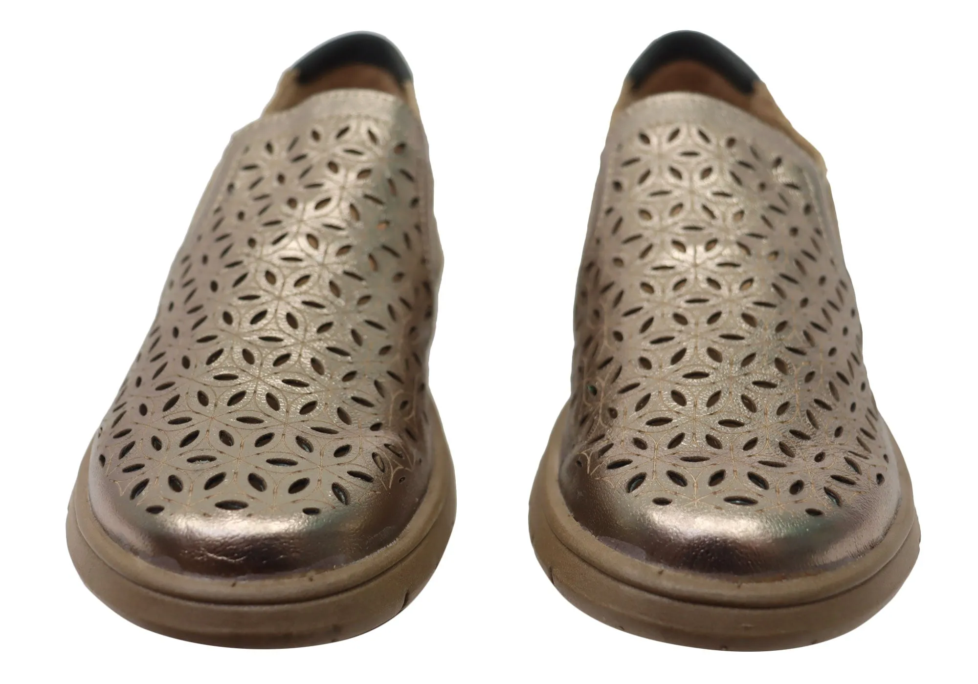 Balatore Mary Damen Bequeme Schlupf-Lederschuhe Hergestellt in Brasilien Balatore Schuhe
