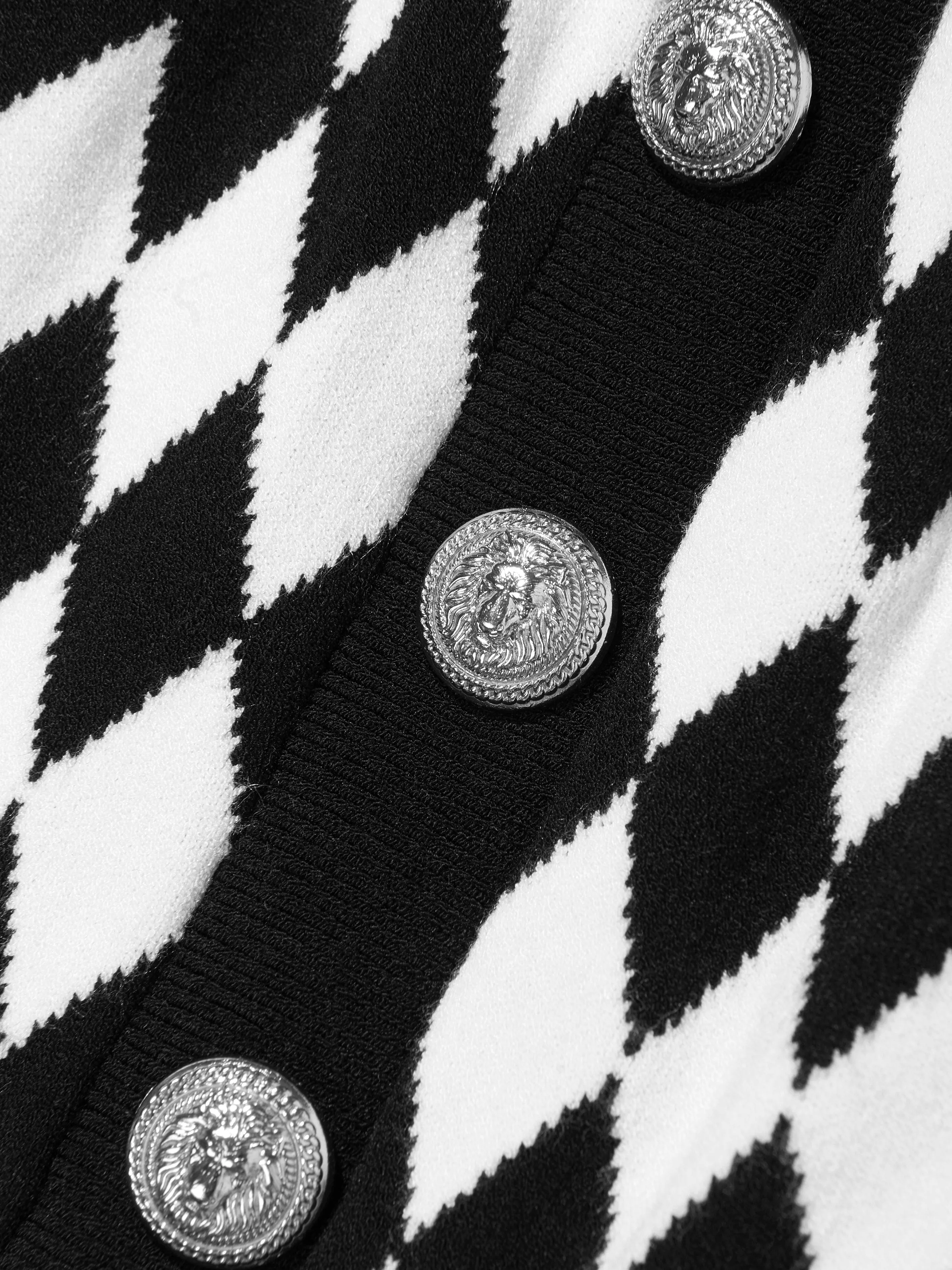 Balmain Strickrock für Mädchen in Schwarz