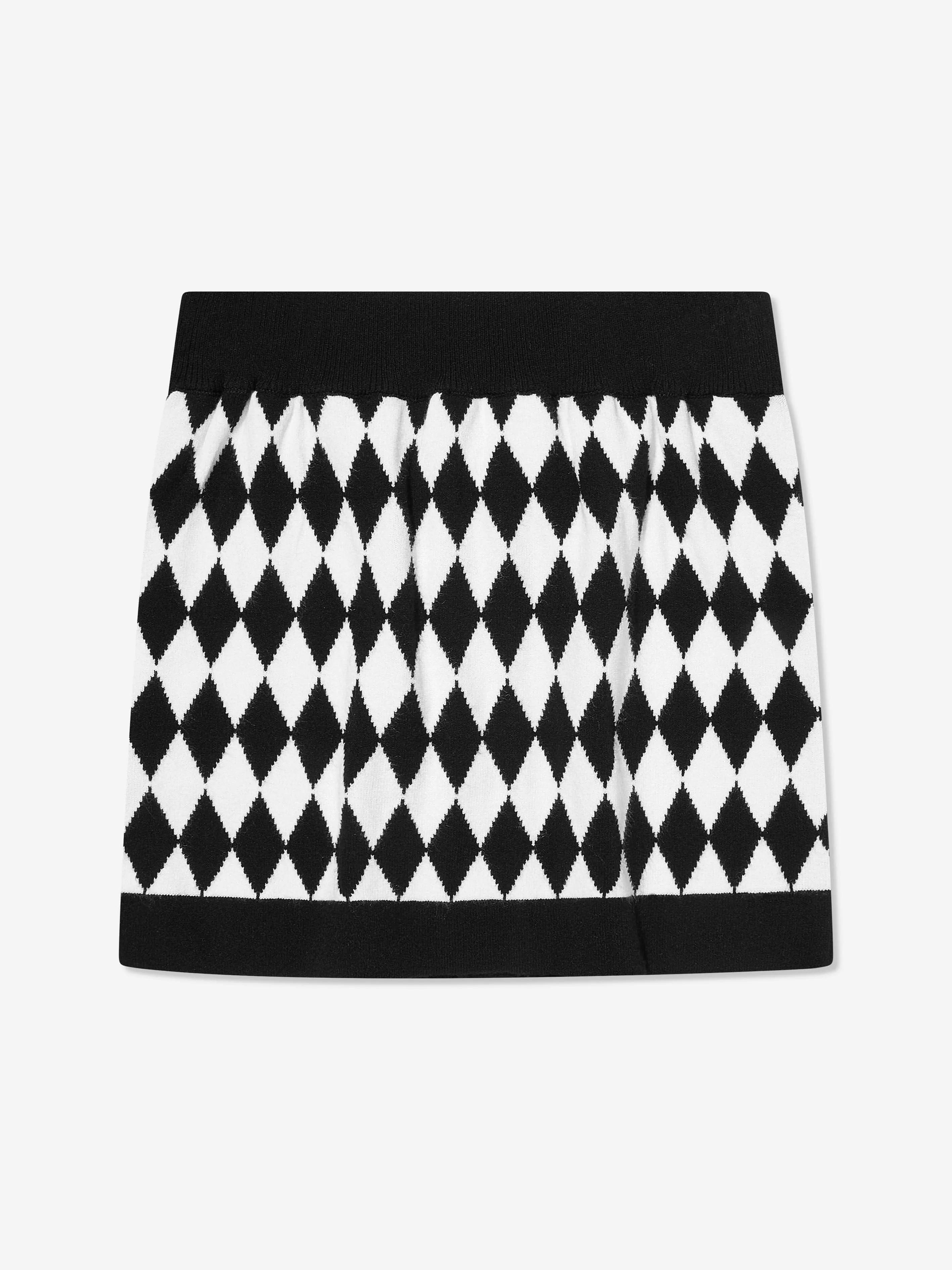 Balmain Strickrock für Mädchen in Schwarz
