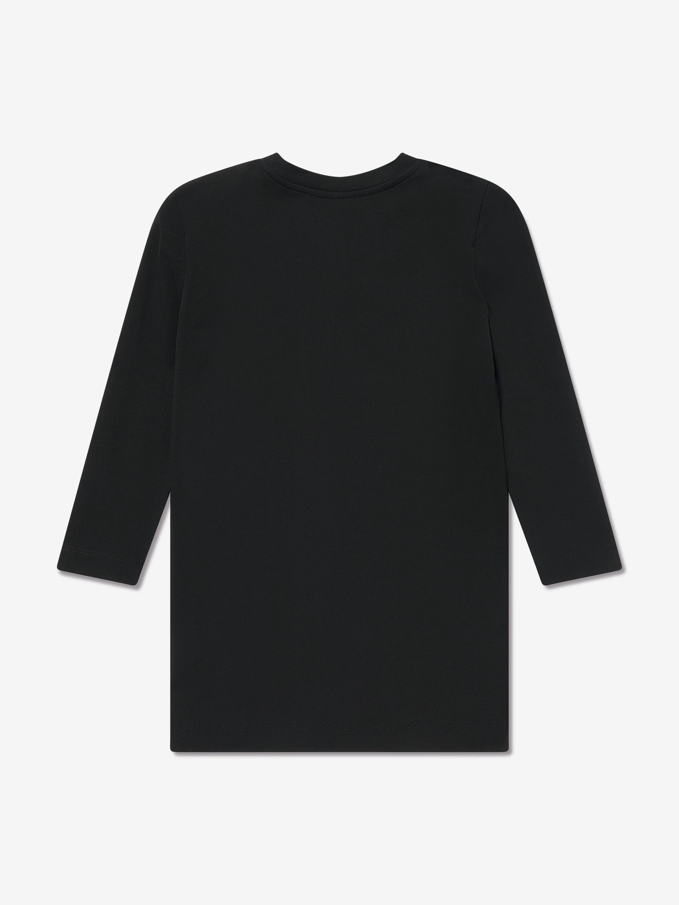 Balmain Mädchen Logo Kleid in Schwarz
