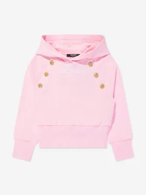 Balmain Mädchen Logo Hoodie in Rosa