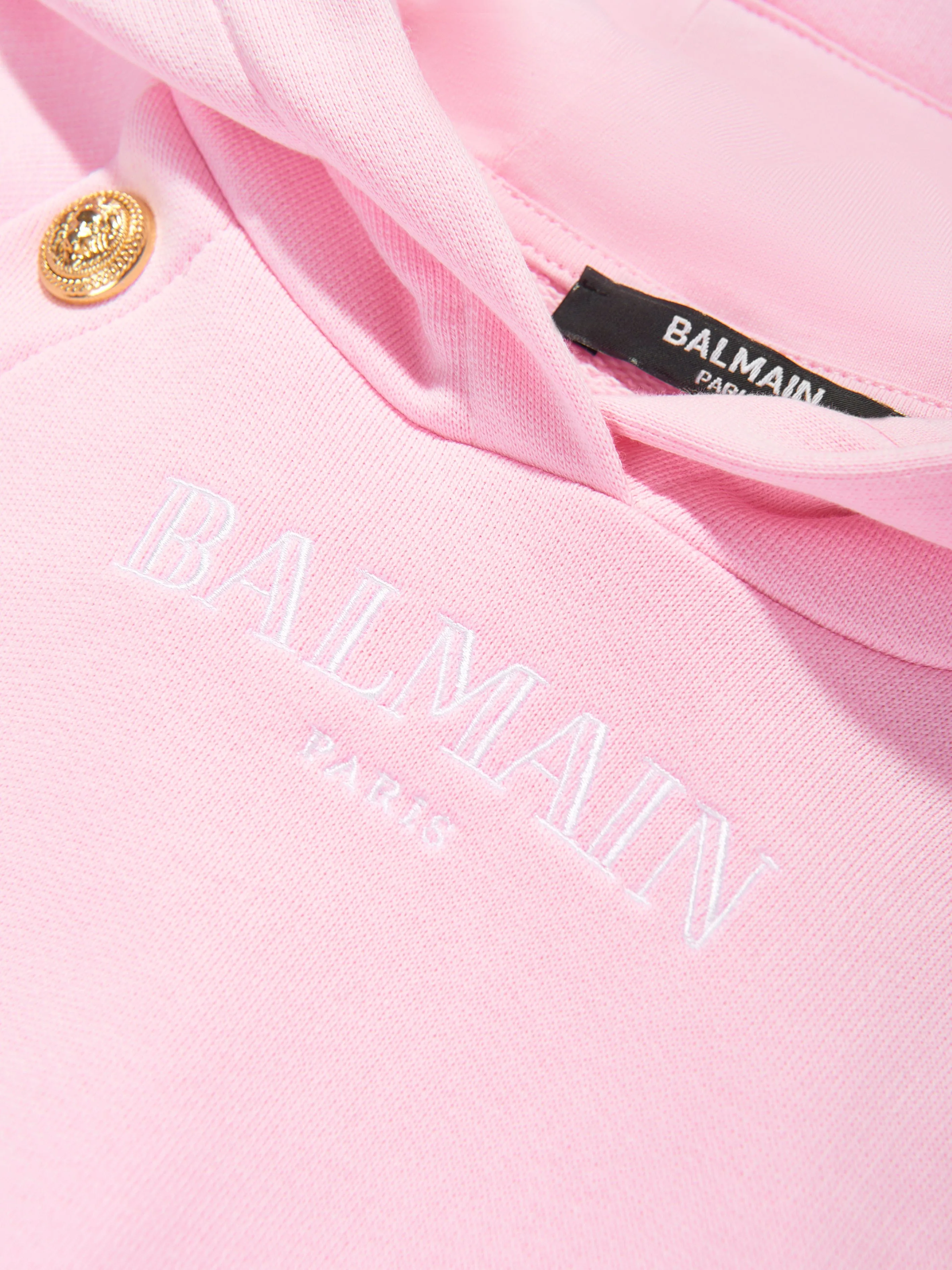 Balmain Mädchen Logo Hoodie in Rosa