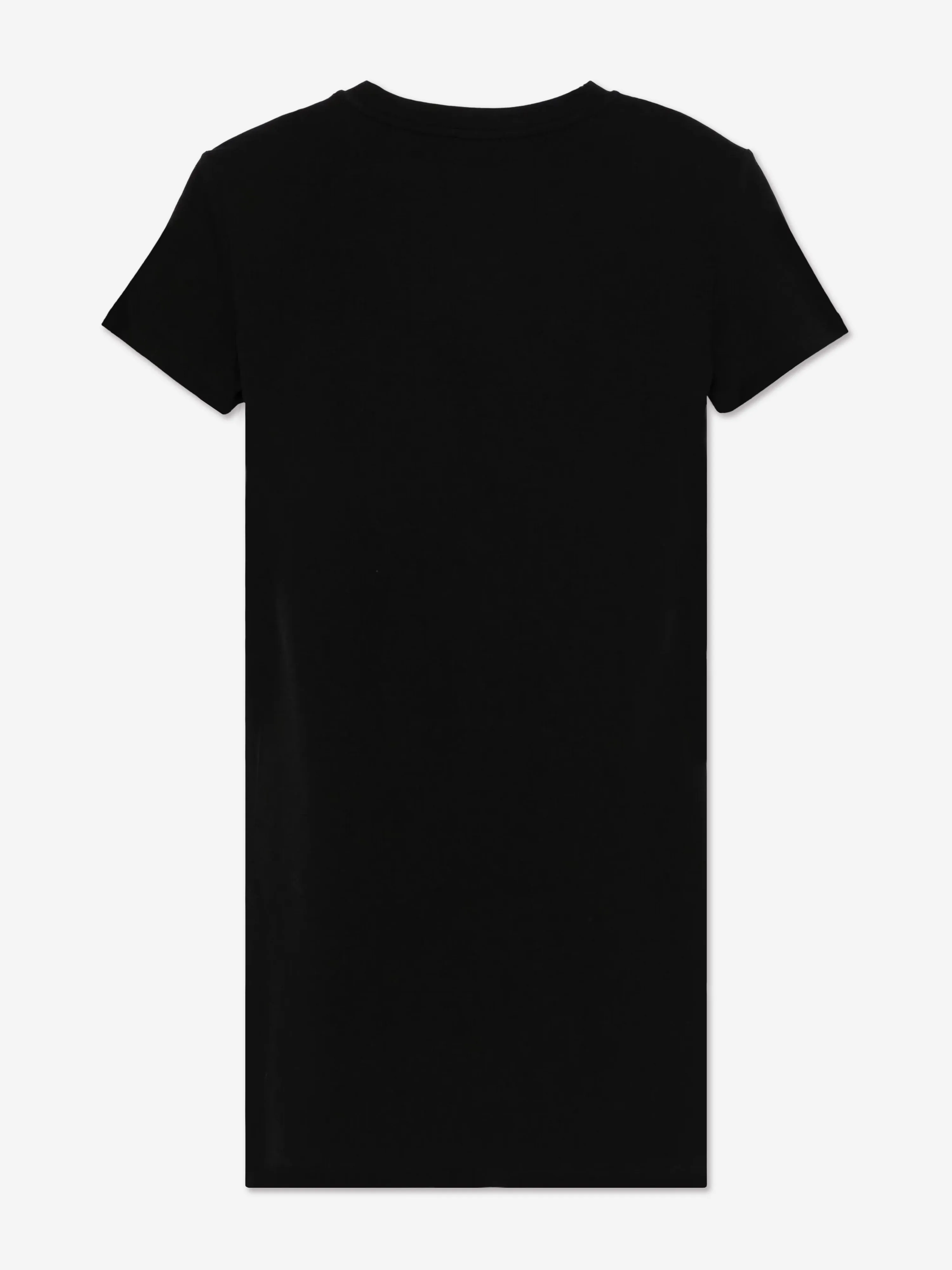 Balmain Mädchen Logo Jersey Kleid in Schwarz