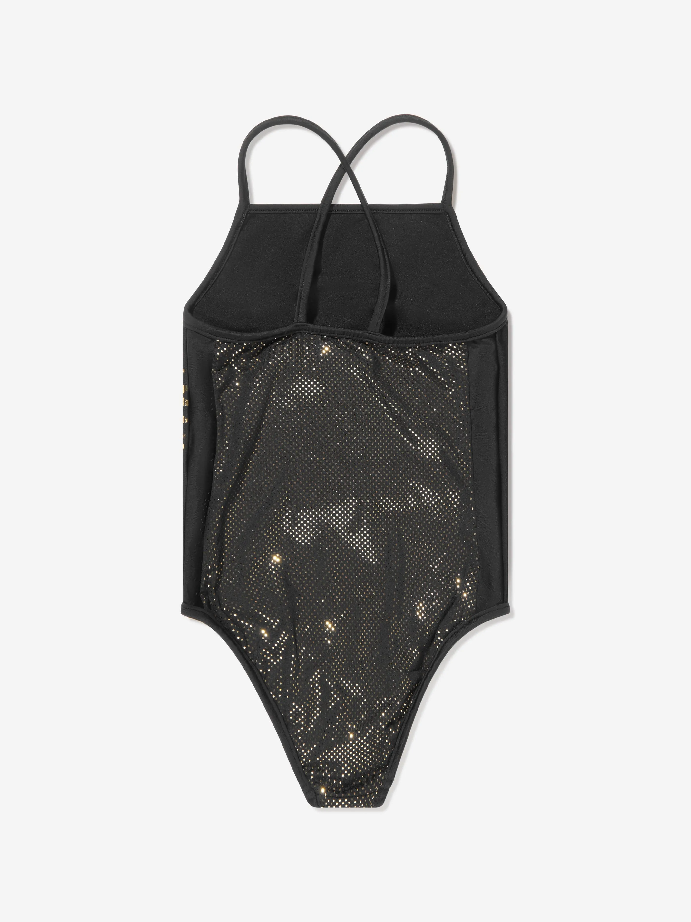 Balmain Mädchen Logo Badeanzug in Schwarz