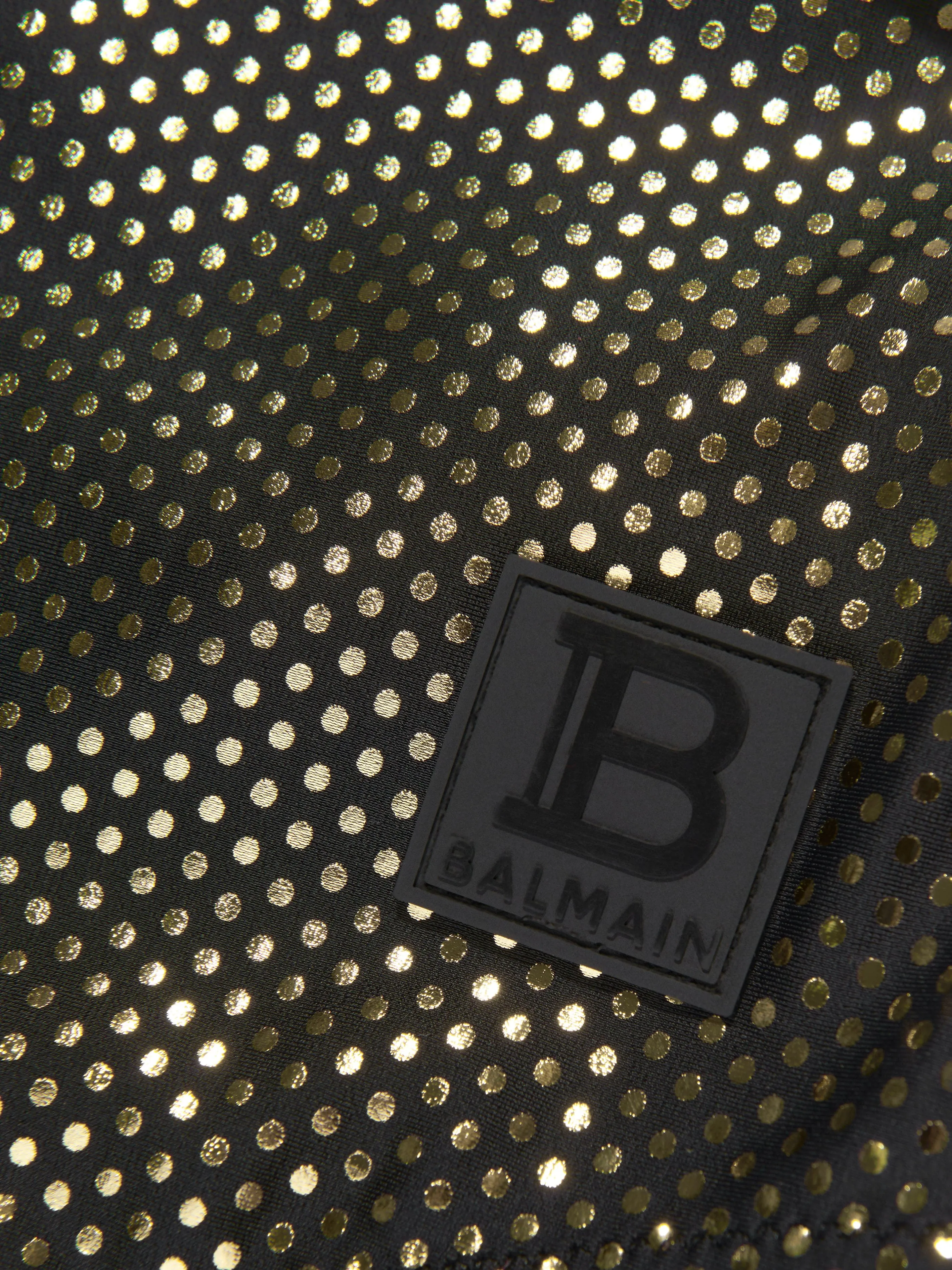 Balmain Mädchen Ein Schulter Badeanzug mit Schleife in Schwarz