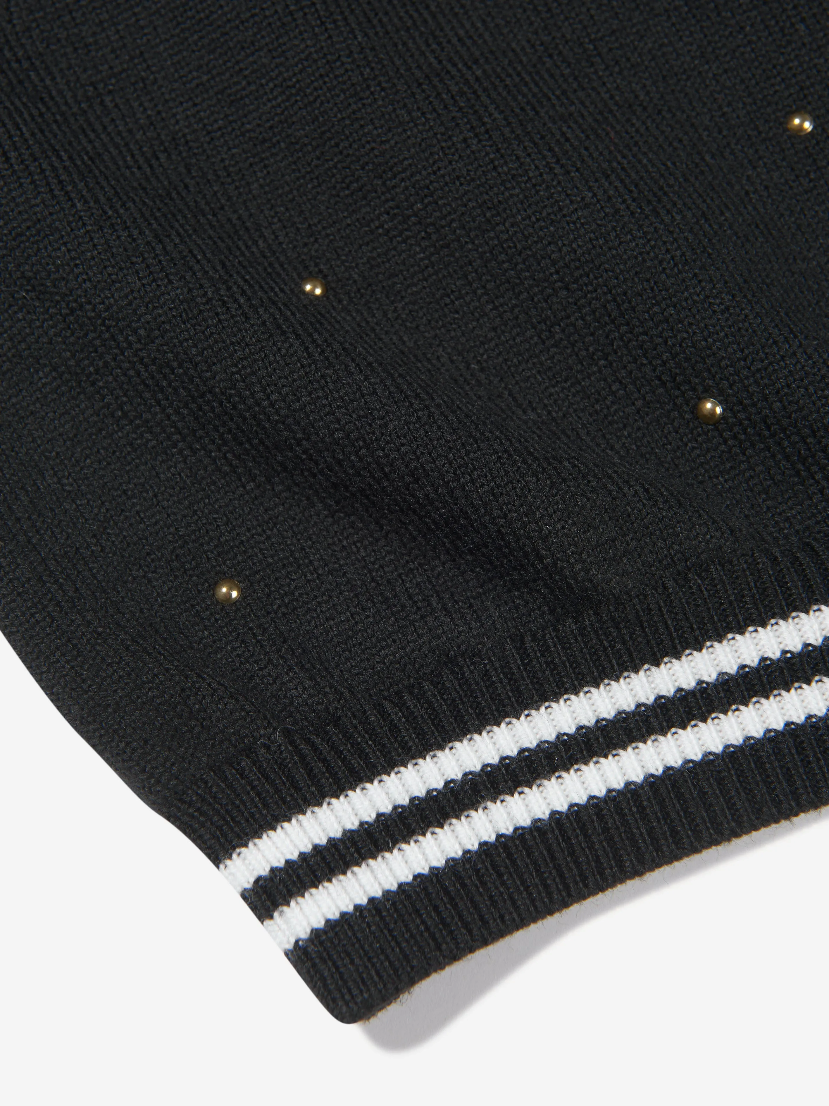 Balmain Mädchen Wollgestricktes Logo-Kleid