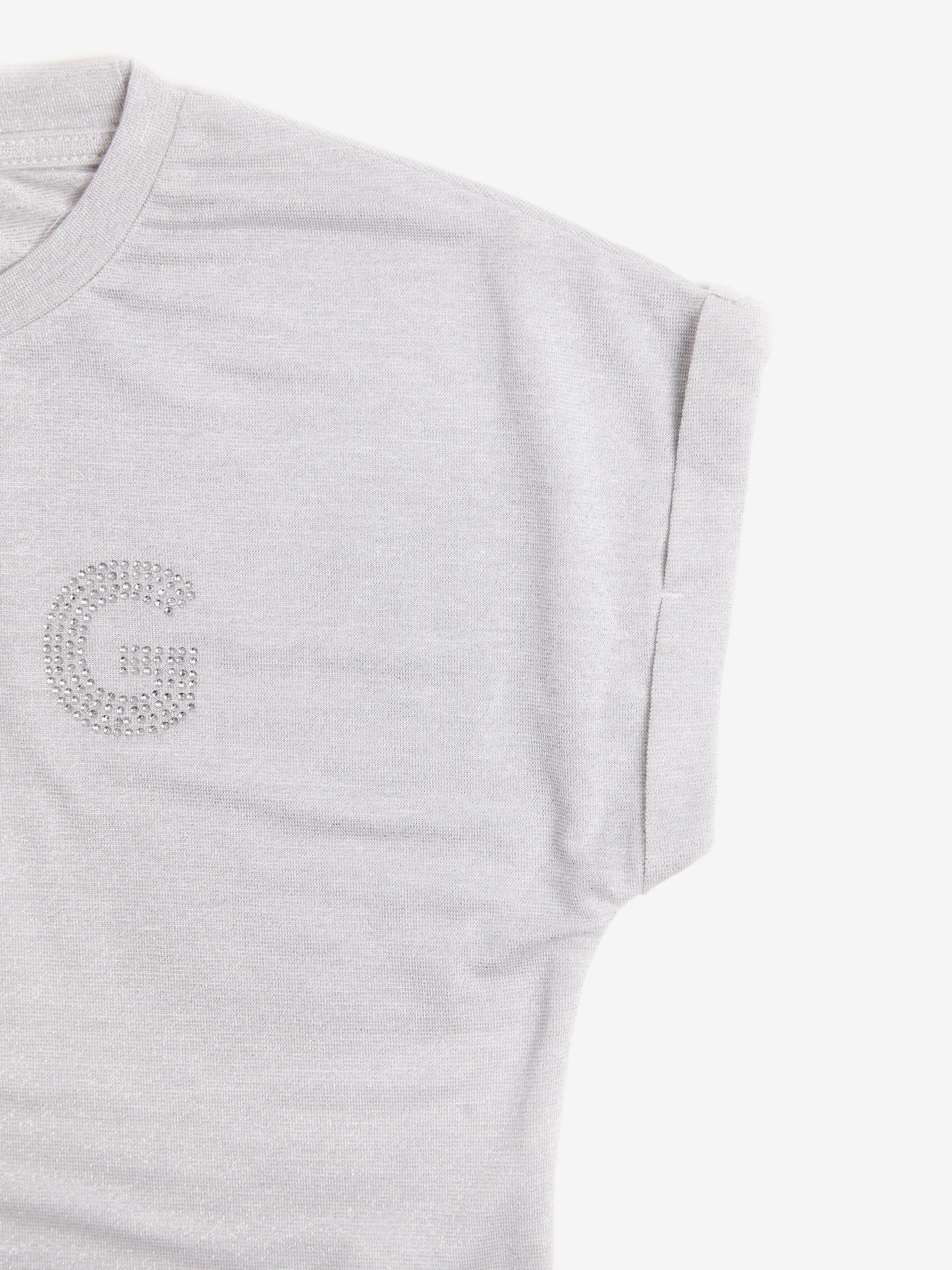 BCBG Girls Glitzer T-Shirt in Grau