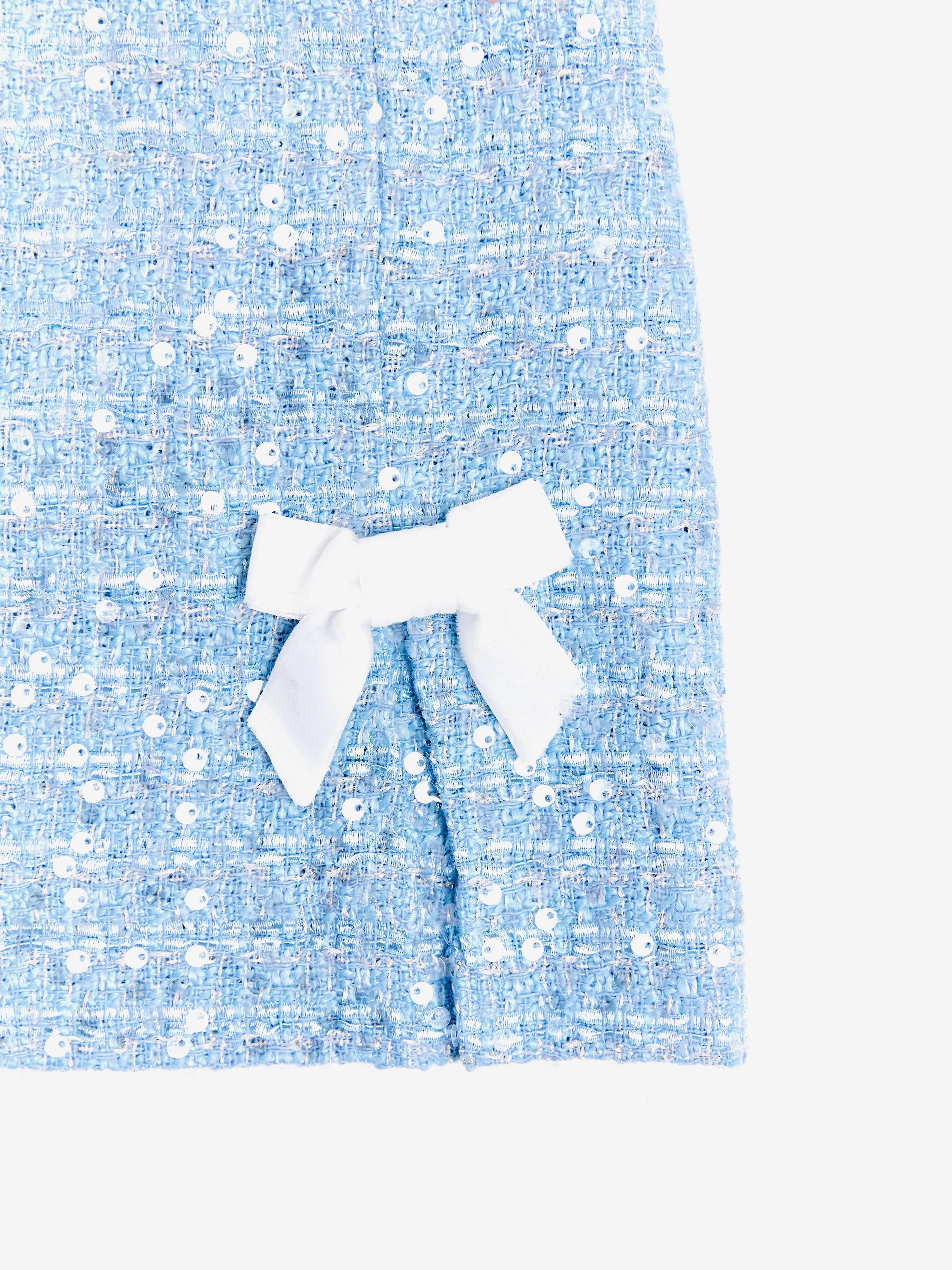 BCBG Girls Tweed Bleistiftrock in Blau