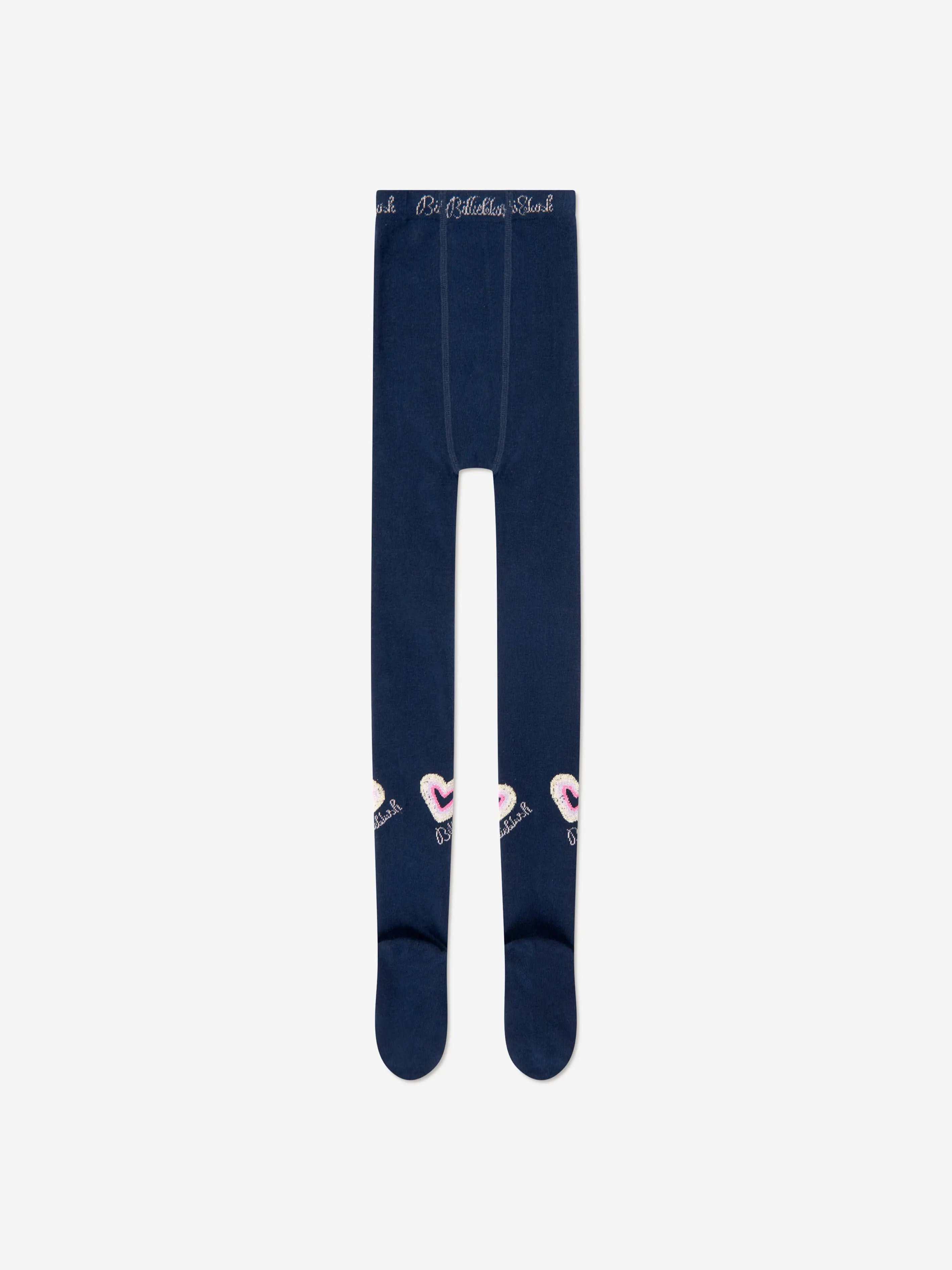 Billieblush Mädchen Herz-Logo Strumpfhose in Marineblau