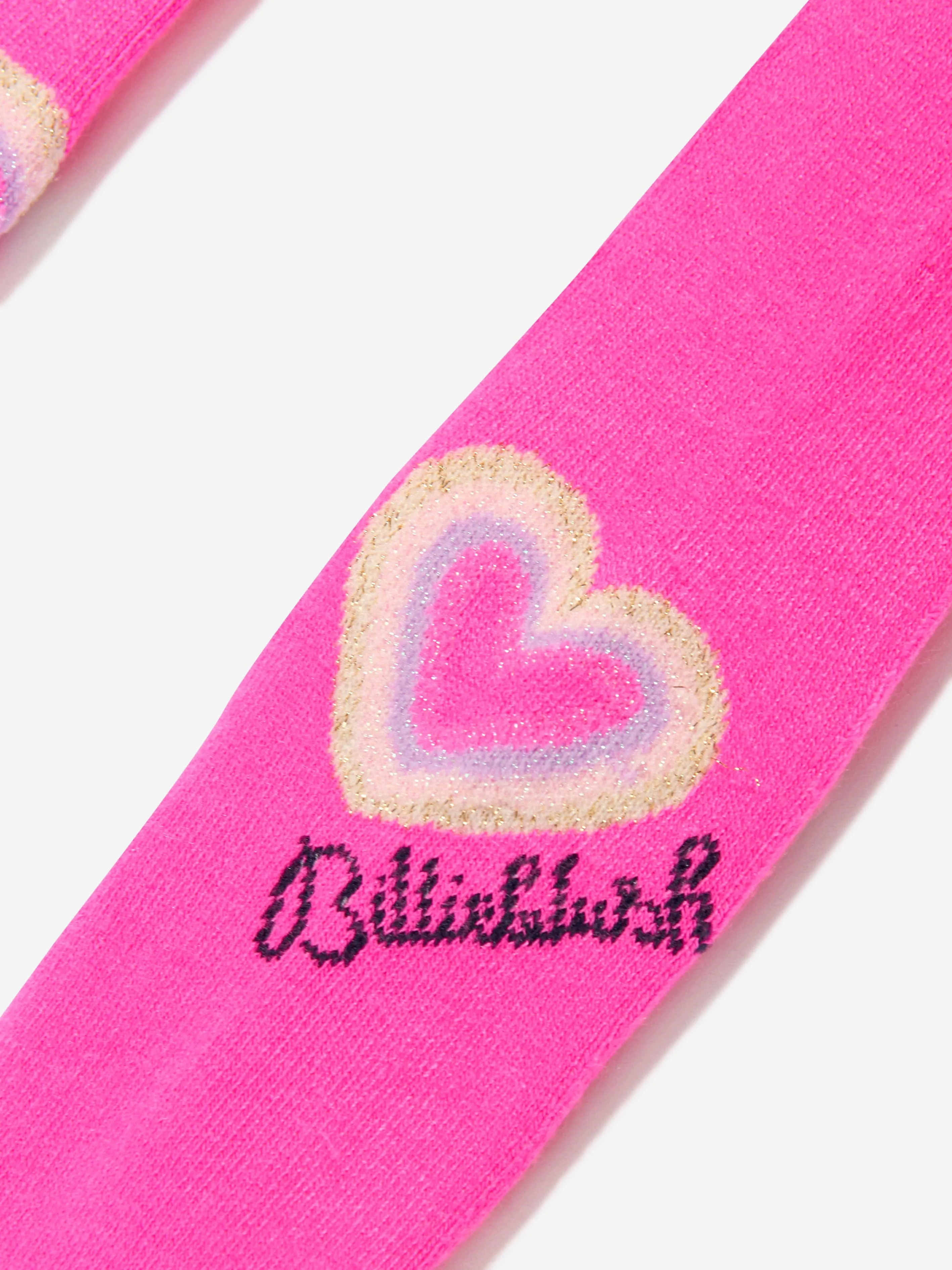 Billieblush Mädchen Herz-Logo Strumpfhose in Rosa