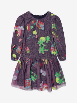Billieblush Girls Imaginary World Kleid in Marineblau