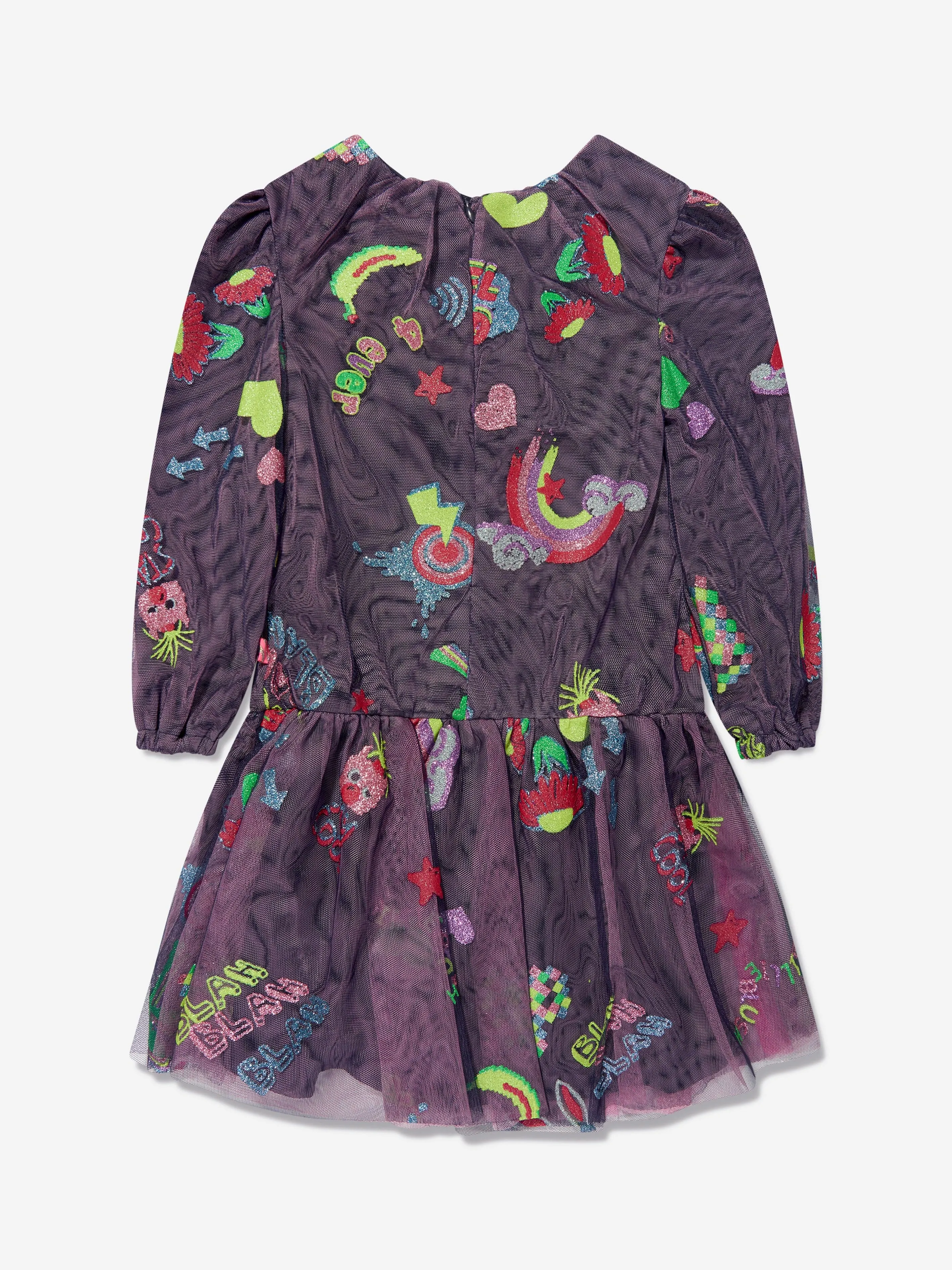 Billieblush Girls Imaginary World Kleid in Marineblau