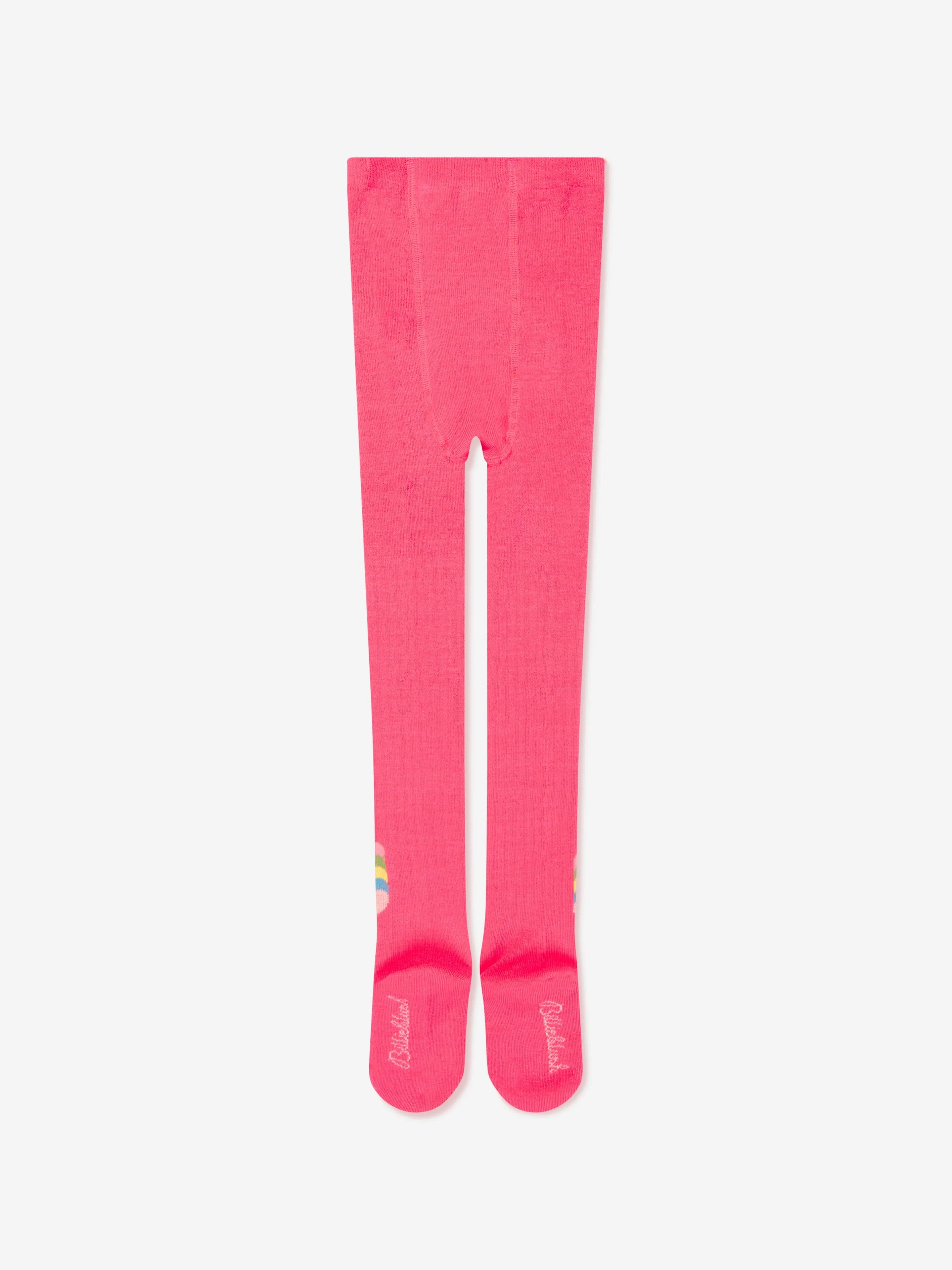 Billieblush Mädchen Jacquard-Herz-Strumpfhose in Rosa