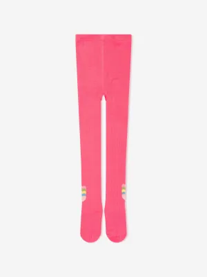 Billieblush Mädchen Jacquard-Herz-Strumpfhose in Rosa