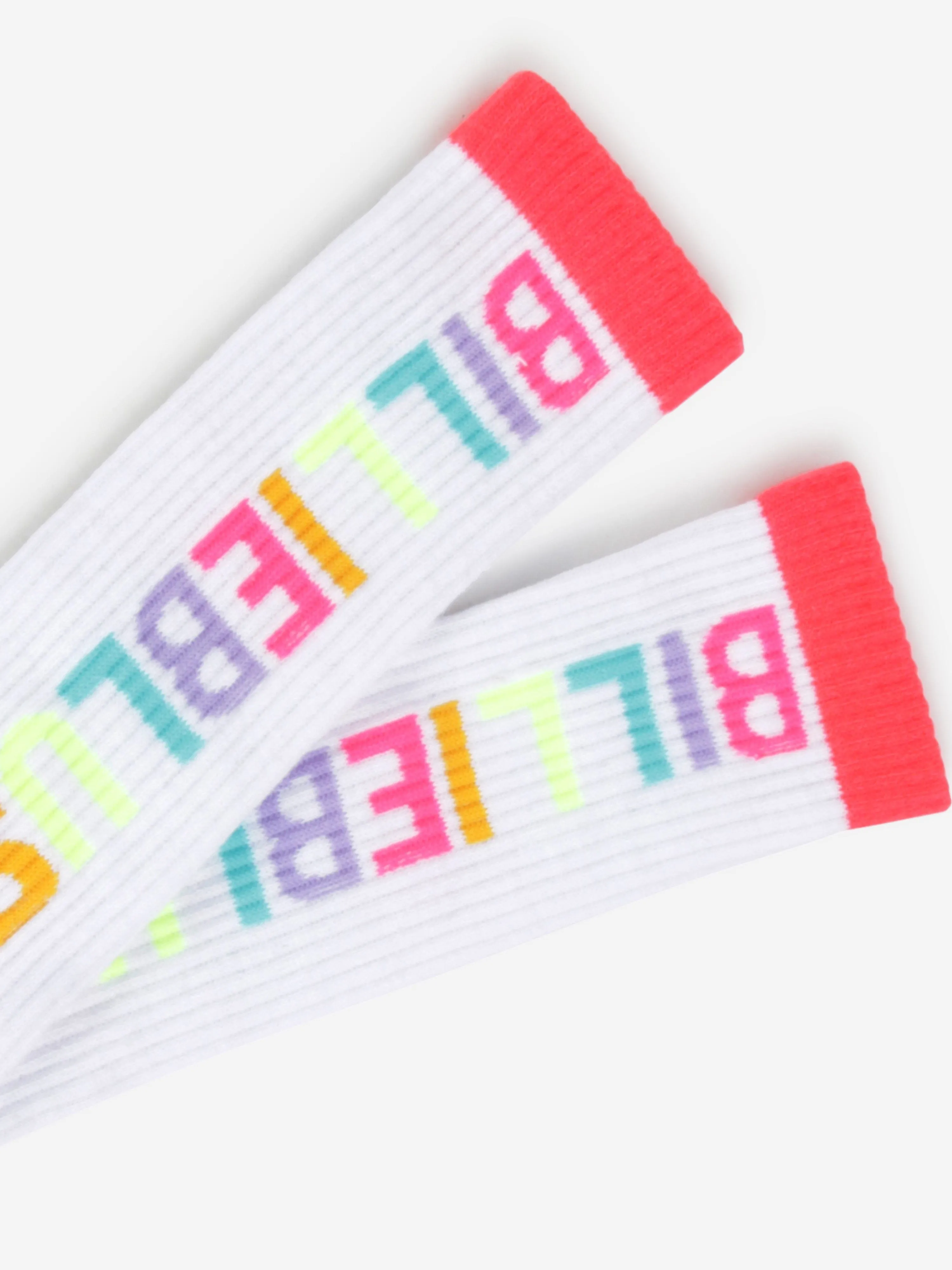 Billieblush Mädchen Logo High Socks in Weiß