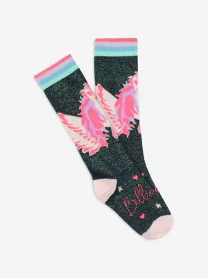 Billieblush Mädchen Pegasus High Socks in Marineblau