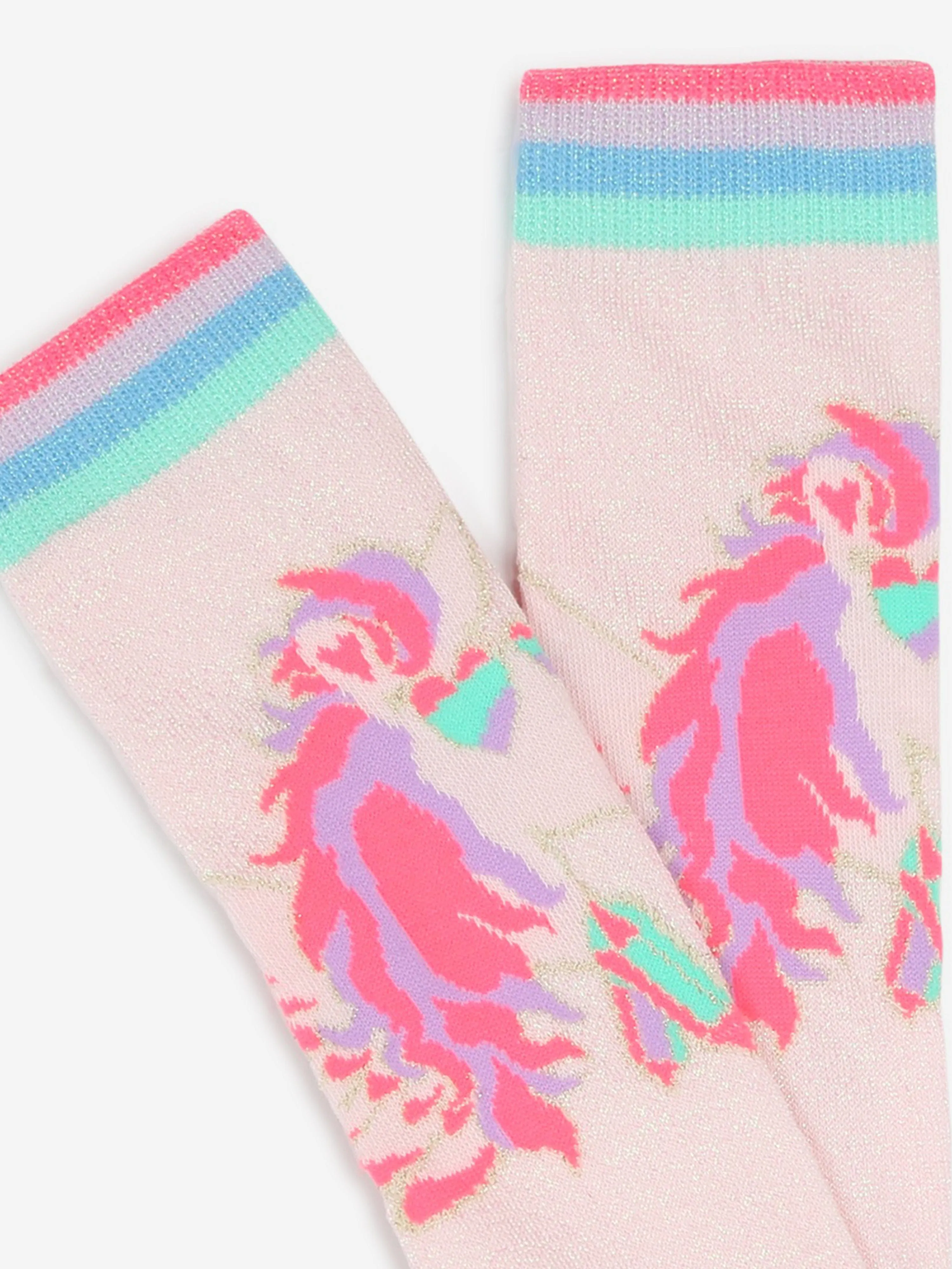 Billieblush Mädchen Pegasus Overknee-Socken in Pink