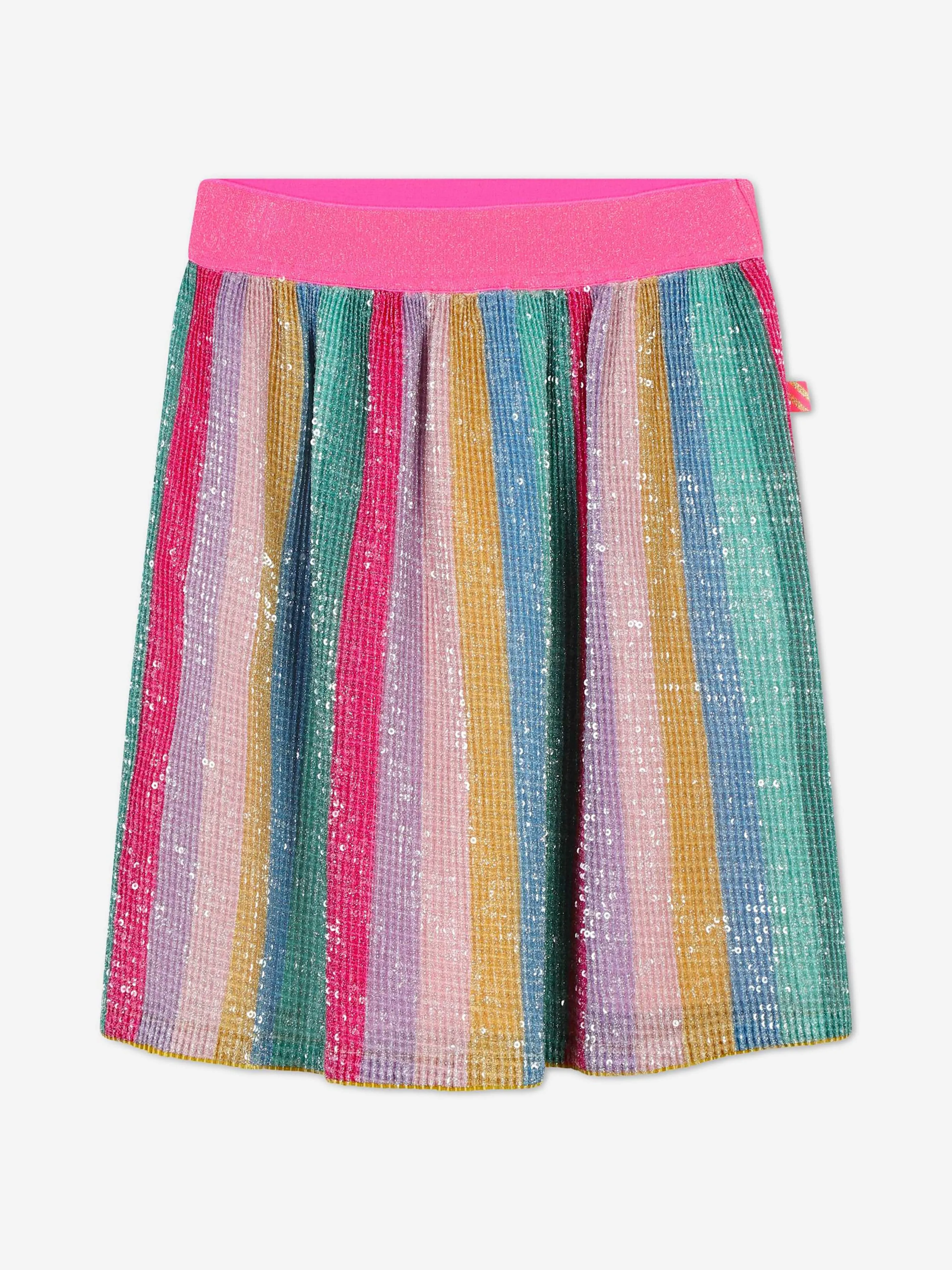 Billieblush Mädchen Plisseé-Rock mit Pailletten in Mehrfarben