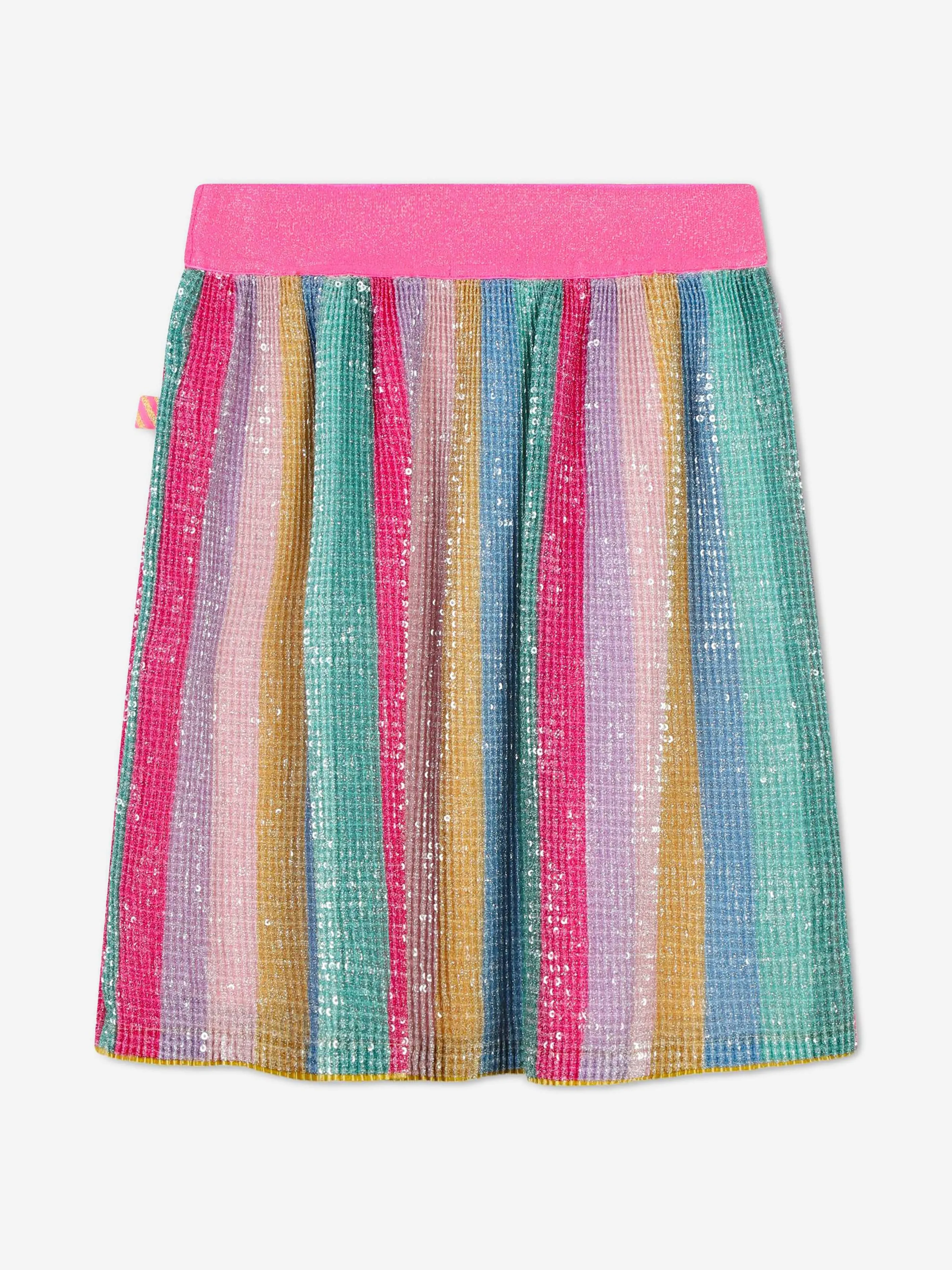 Billieblush Mädchen Plisseé-Rock mit Pailletten in Mehrfarben