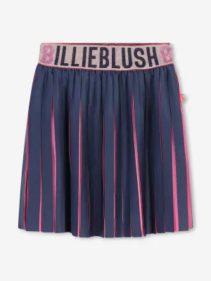 Billieblush Mädchen Plisseerock in Marineblau