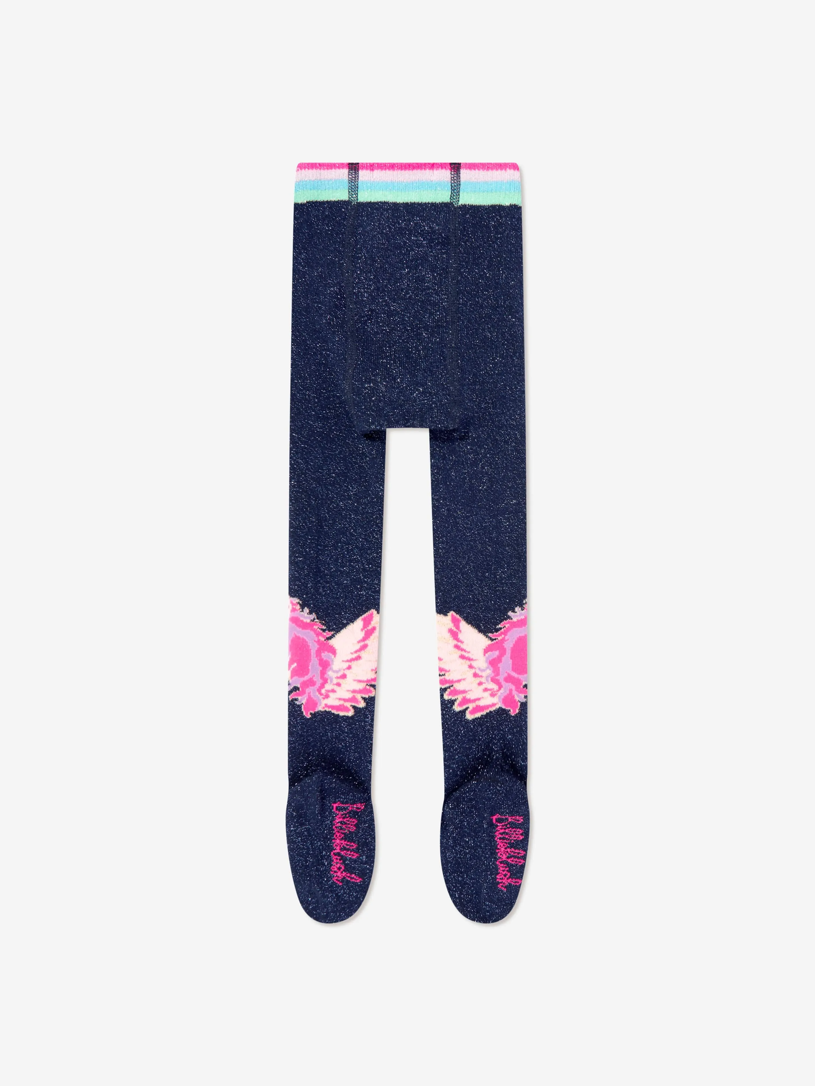 Billieblush Mädchen Einhorn Strumpfhose in Marineblau